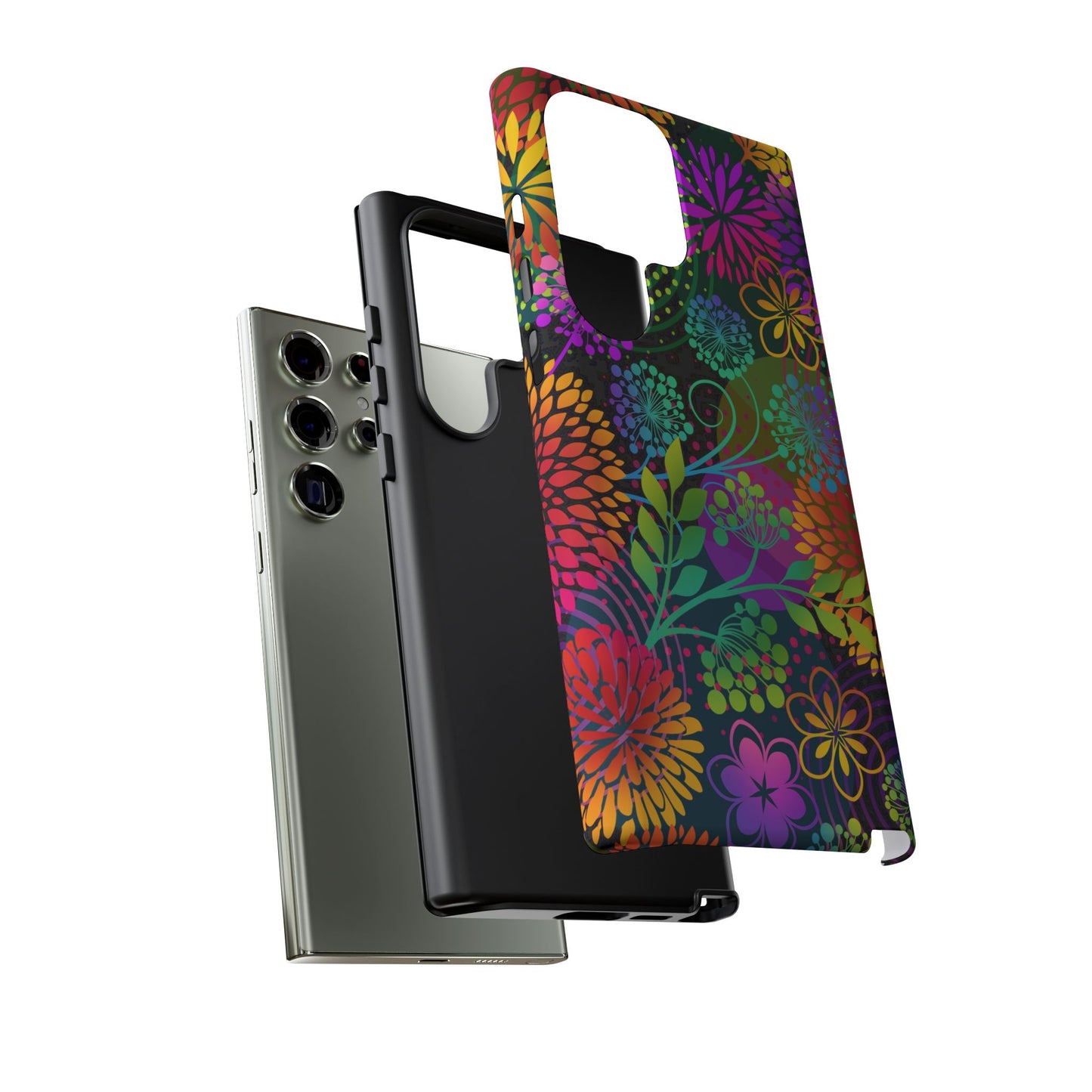Samsung Galaxy S23 - Tough Case-Phone Case:  Unusual Garden [Bright Flowers]