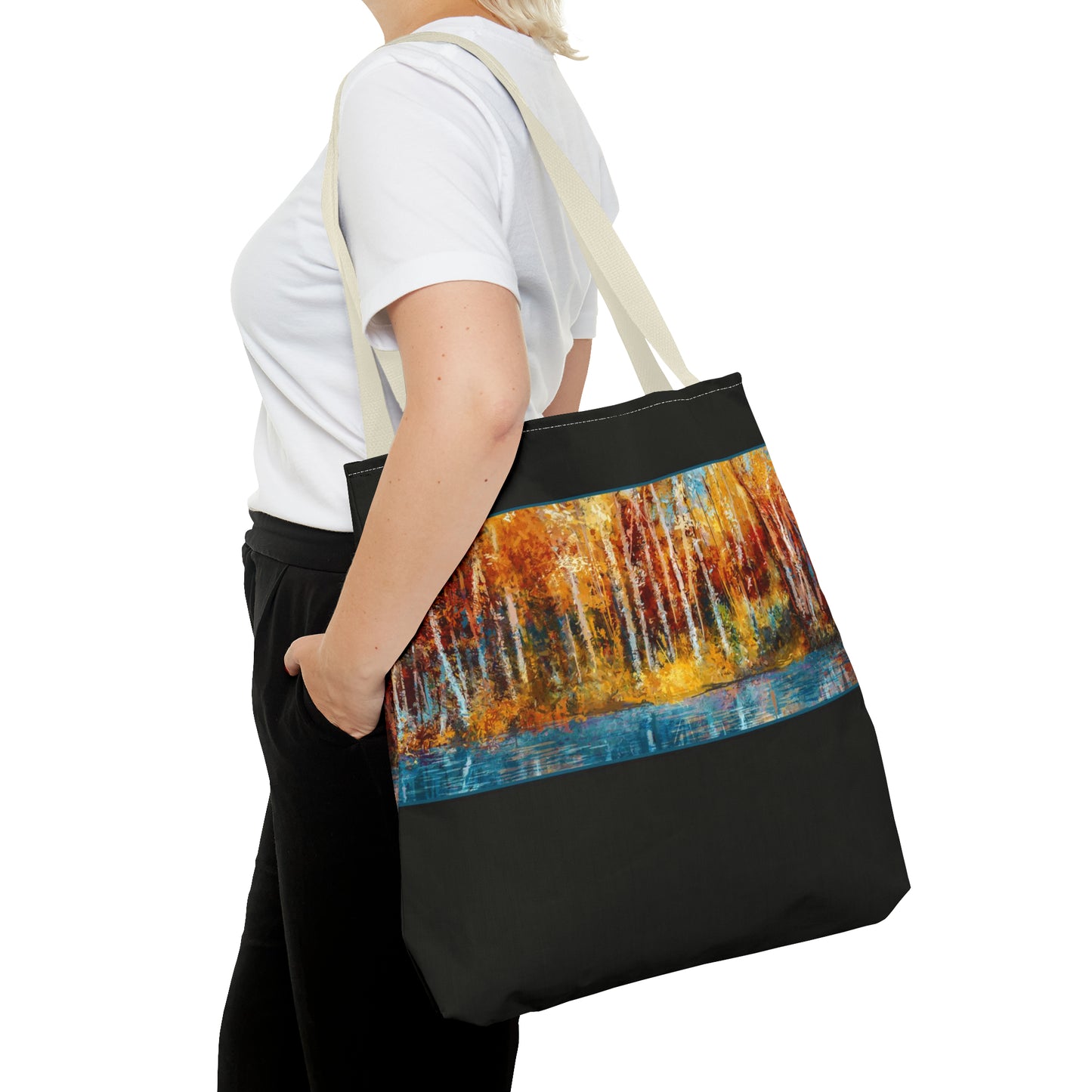 Tote Bag:  large-18x18;  "Year of Art" [Aspen Trees 1l]