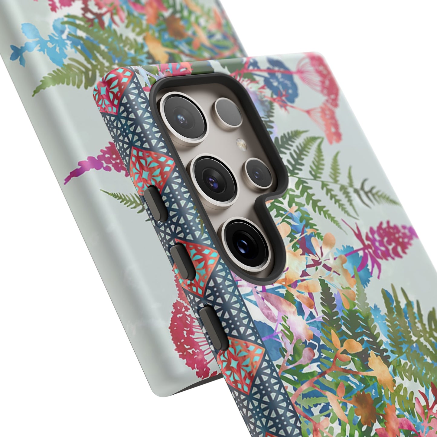 Samsung Galaxy Series Tough Case-Phone Case:  Haven [Flower Border 2]