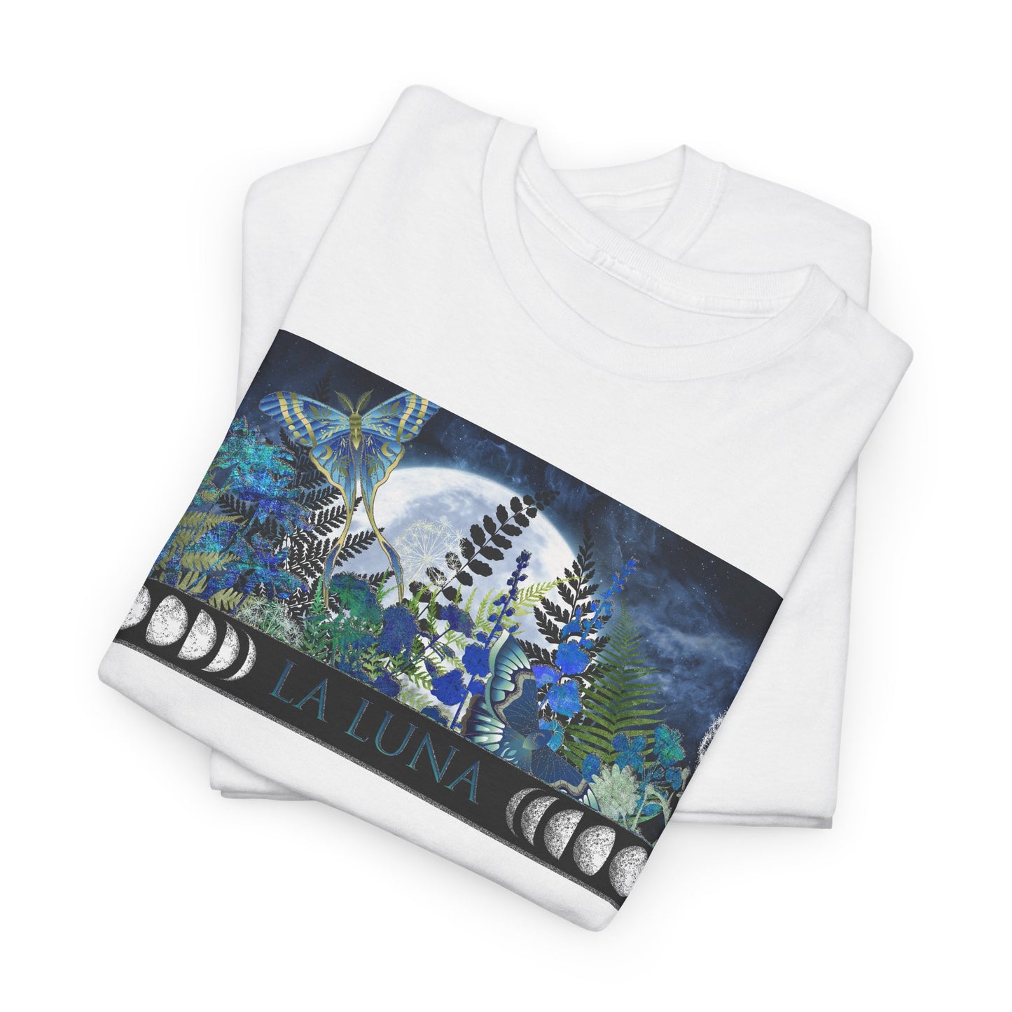 Moon Phases Graphic Tee — Celestial Turtle Night Sky T-Shirt