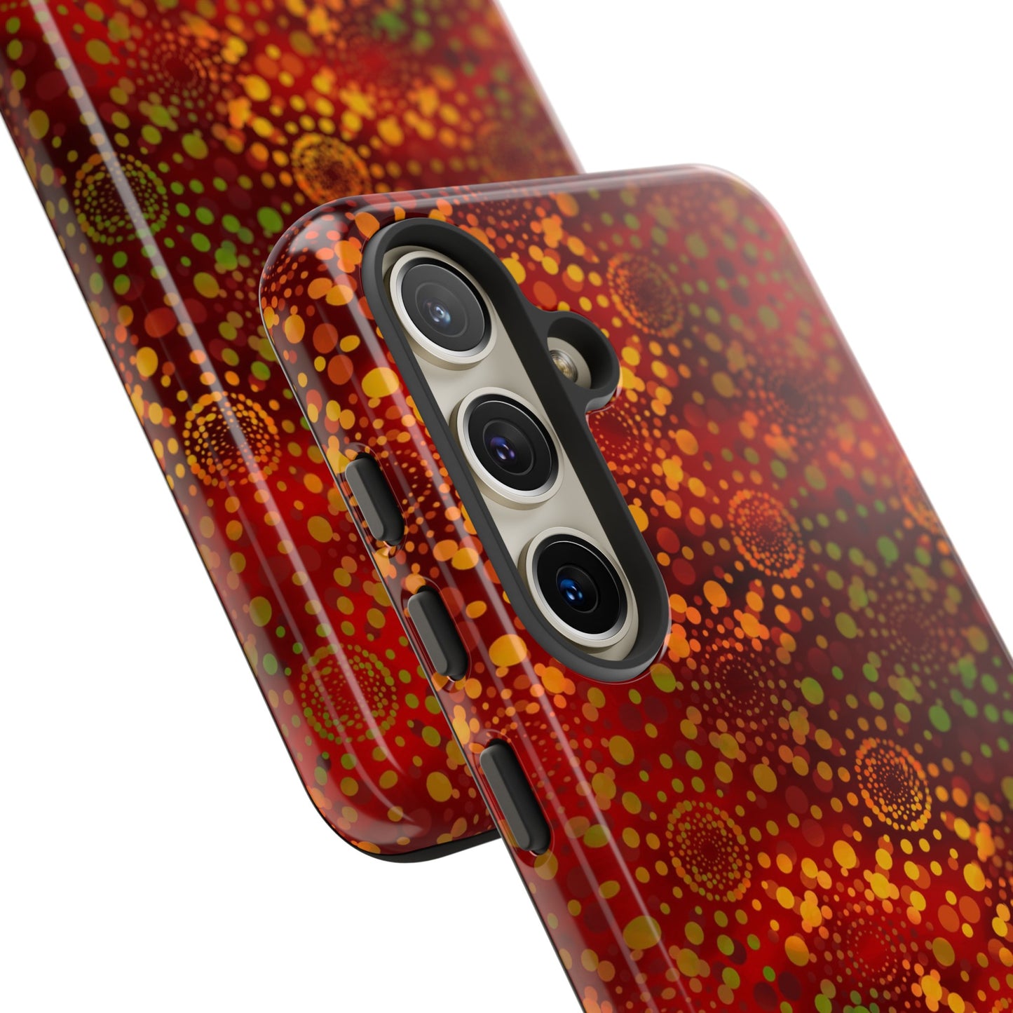 Samsung Galaxy Series Tough Case-Phone Case: Dreamscapes [Red Kaleidoscope]