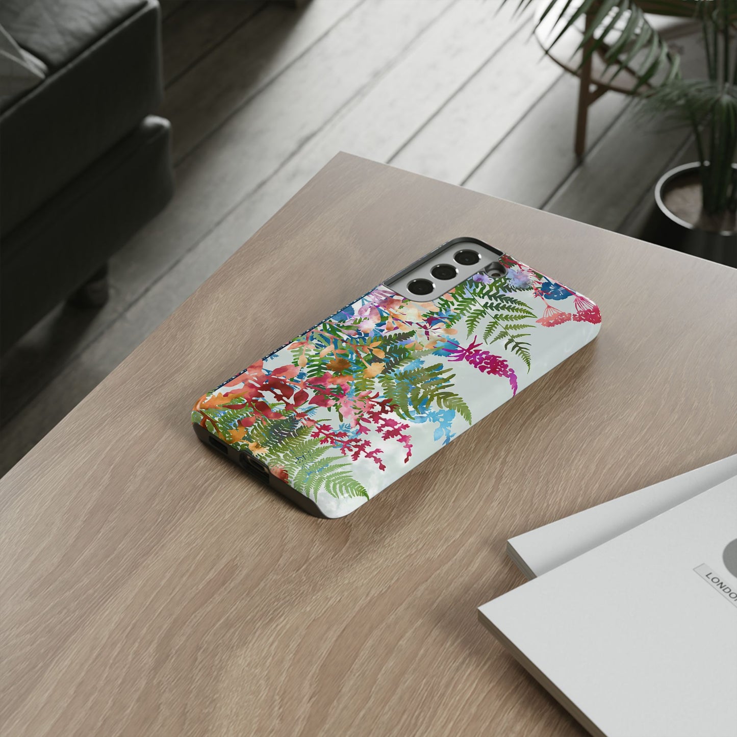 Samsung Galaxy S22 - Tough Case-Phone Case:  Haven [Red Border]