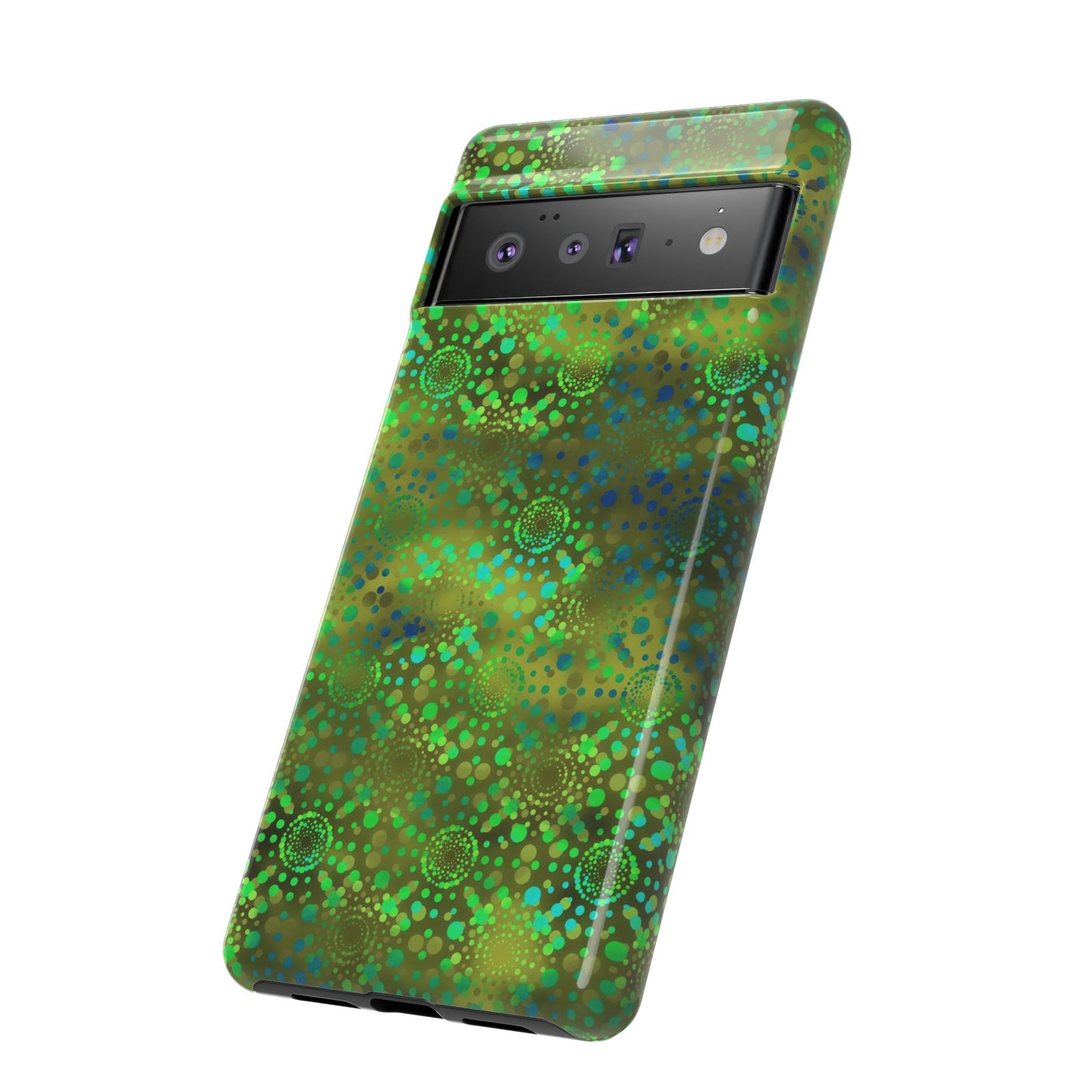 Google Pixel Tough Case-Phone Case: Dreamscapes [Green Kaleidoscope]