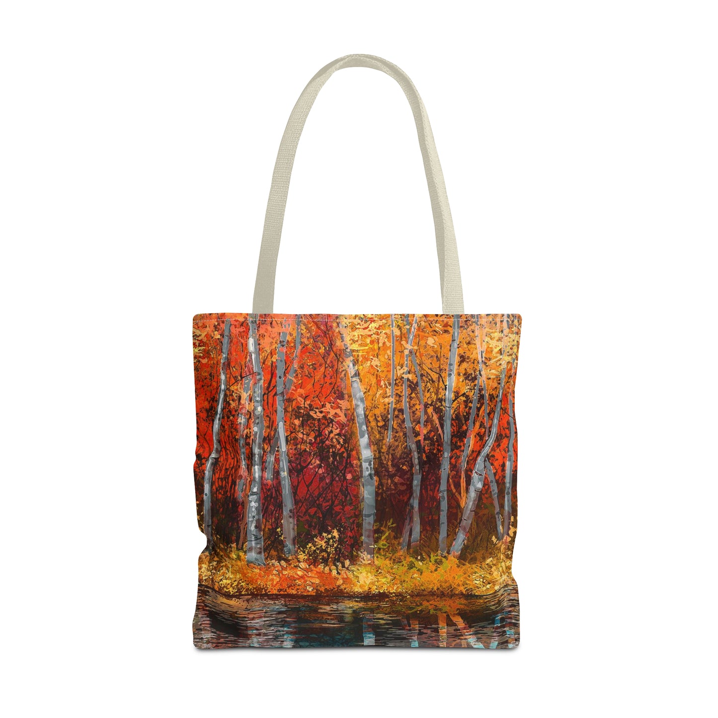 Tote Bag:  large-18x18;  "Year of Art" [Aspen Trees-2: Large Panel]