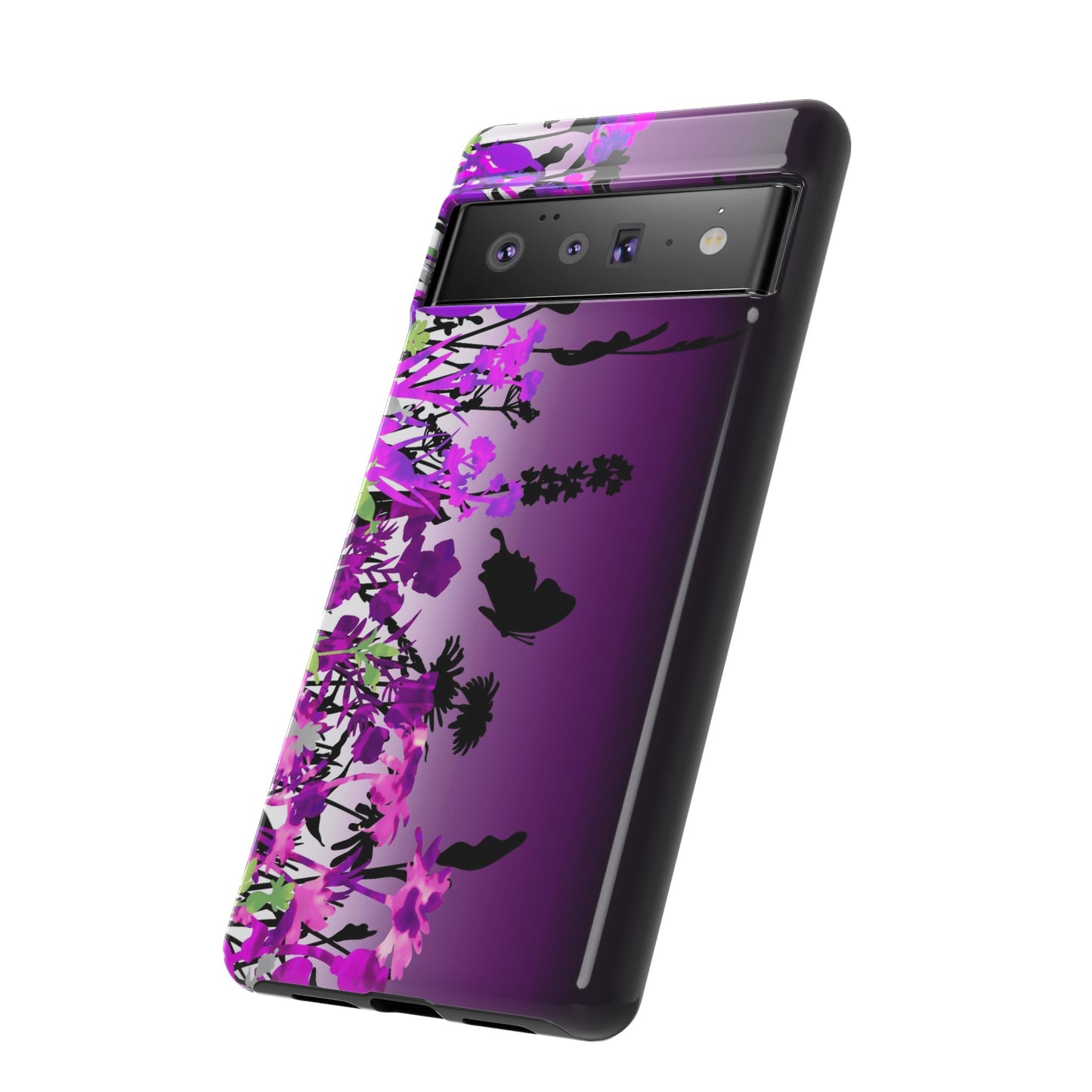 Android Google Pixel (Series) Tough Case-Phone Case:  Dreamscapes [Dark Purple Border]