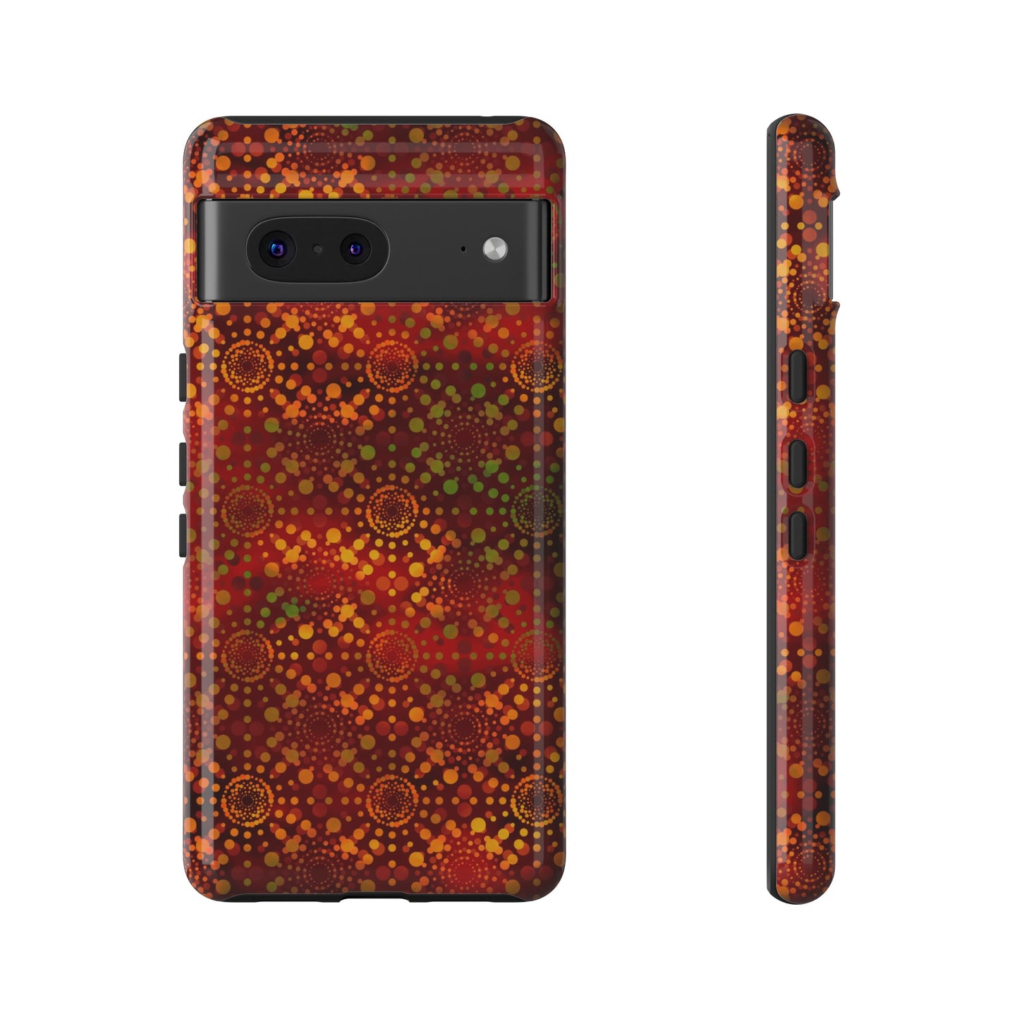 Google Pixel Tough Case-Phone Case: Dreamscapes [Red Kaliedoscope]