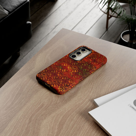 Samsung Galaxy S23 - Tough Phone Case: Dreamscapes [Red Kaleidoscope]