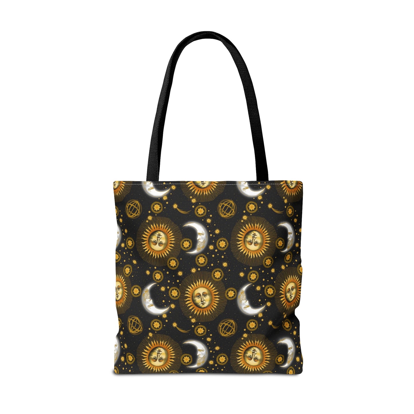 Tote Bag: Large:  ($24.23):  Celestial [Sun-Moon-Black]