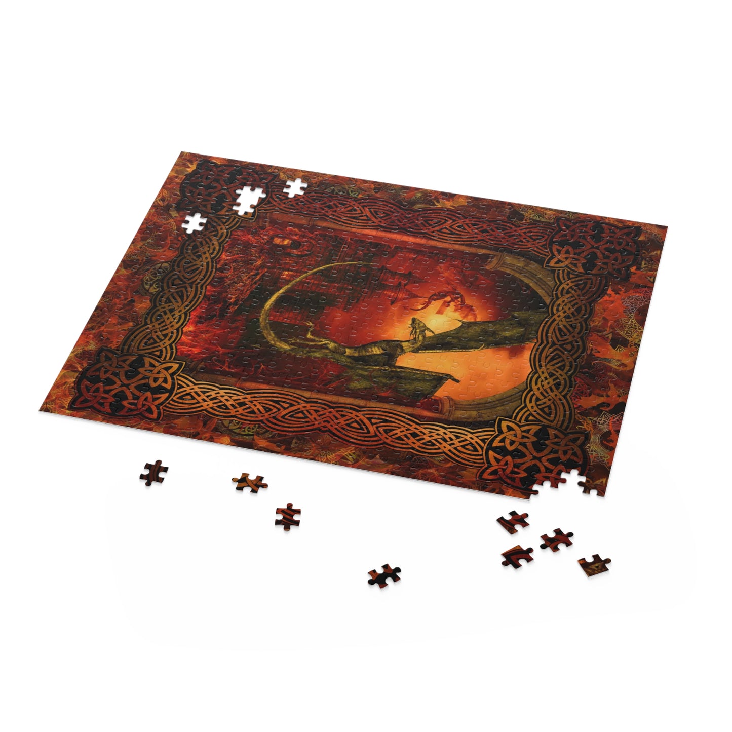 Jigsaw Puzzle (500 Pieces):  Dragons [Red Panel]