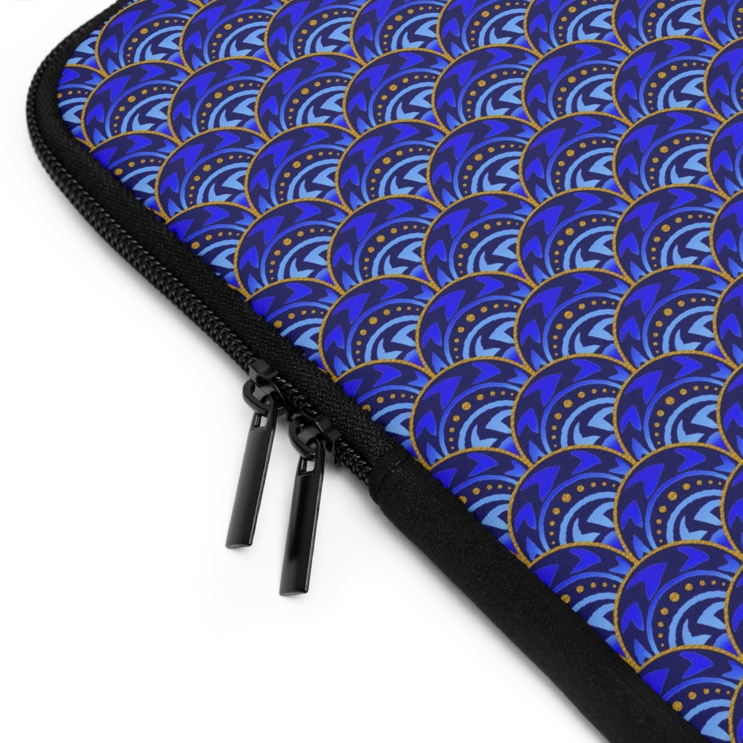Laptop Sleeve :  Celestial [Blue/Gold-Scallops]
