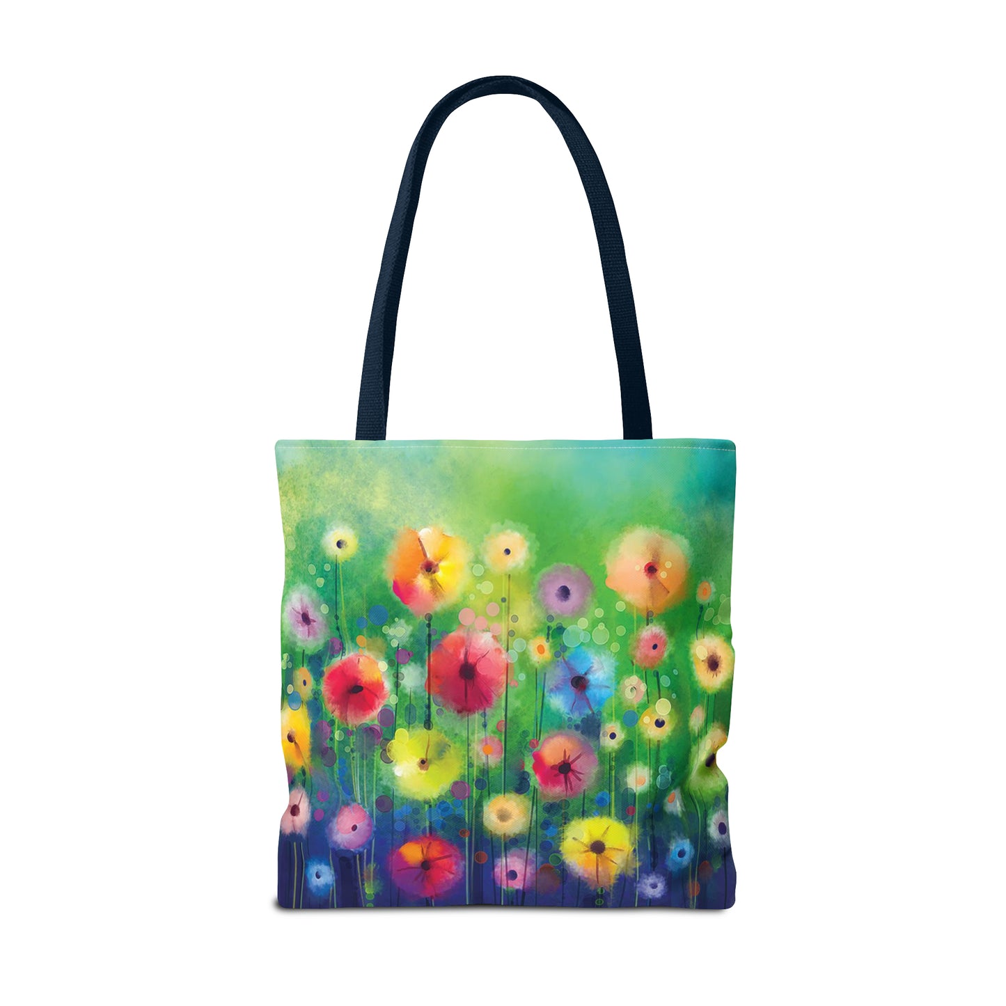 Tote Bag:  large-18x18;  "Year of Art" [Flowers in Field]