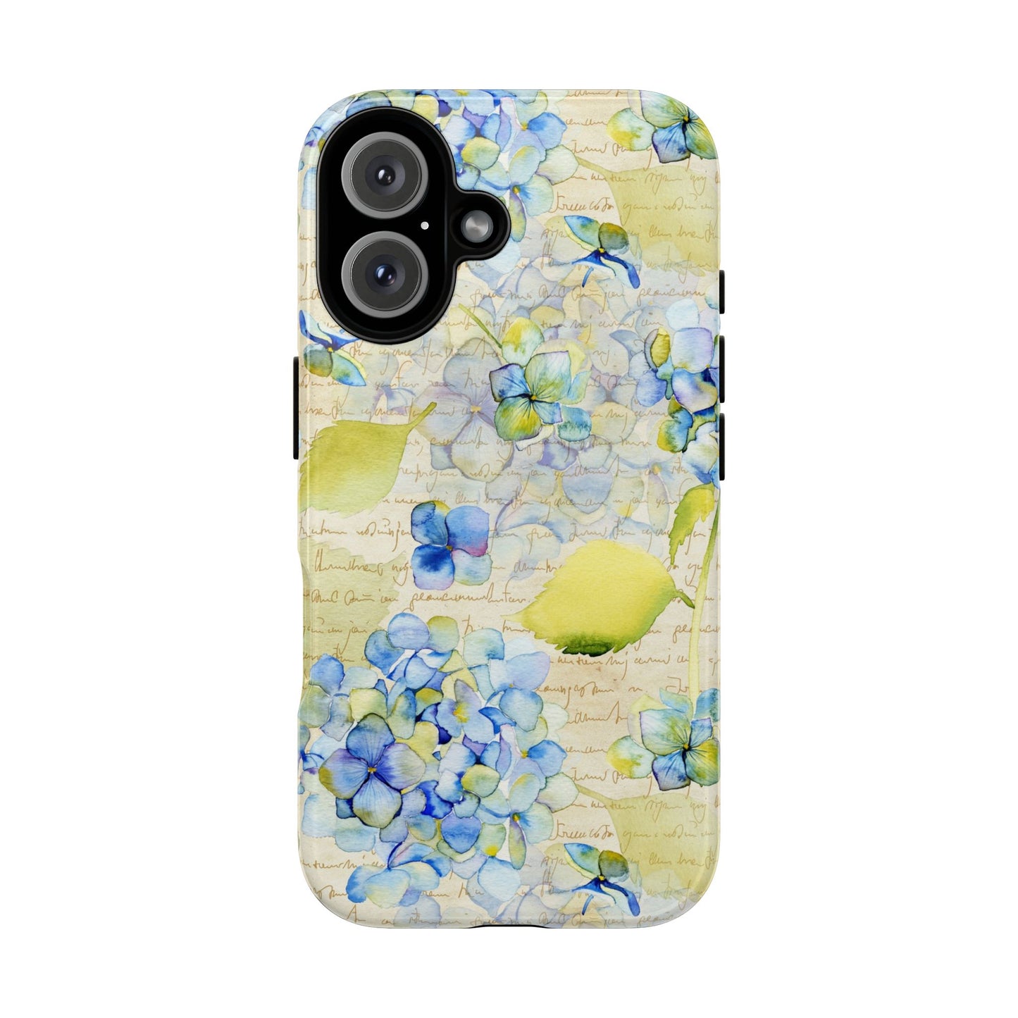 Apple I-Phone 16 (Series) Tough Case-Phone Case: Leah [Flowers w/Script]