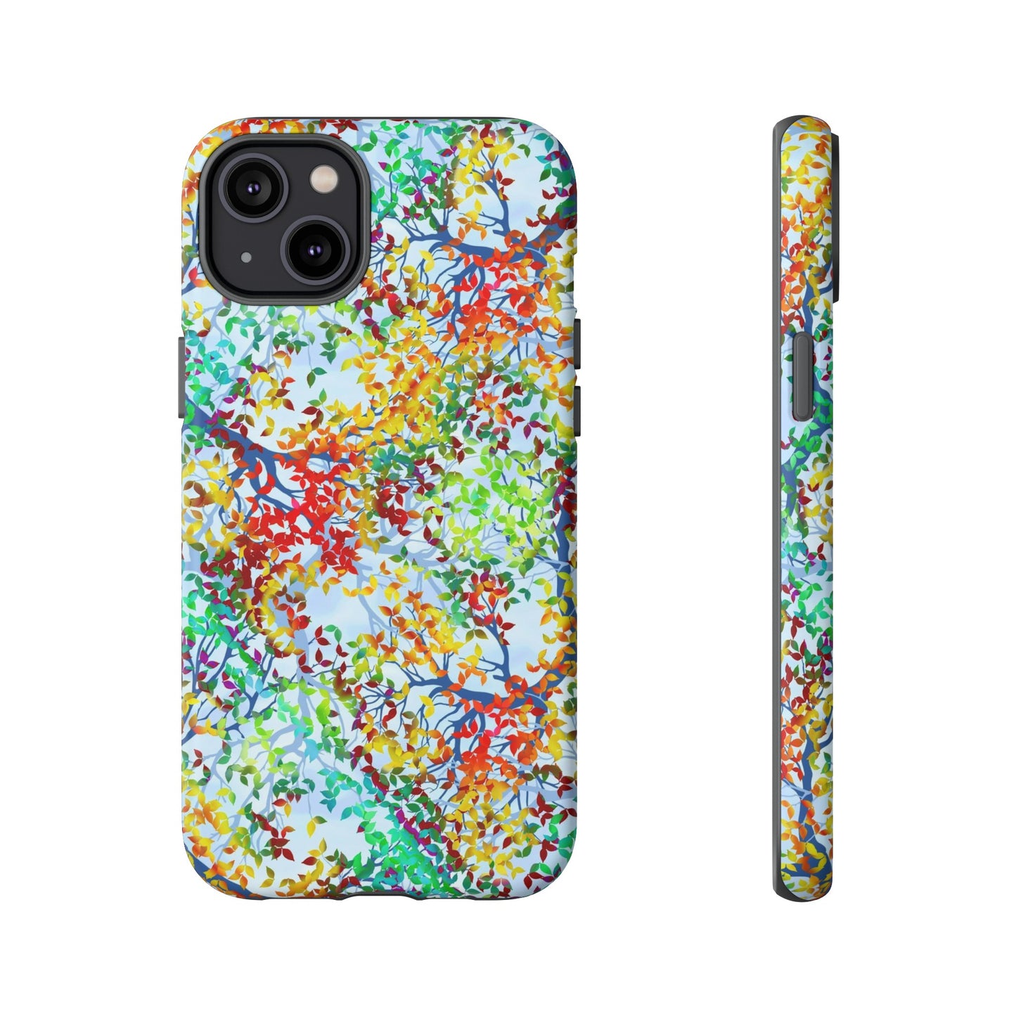 Apple I-Phone 14 (Series) Tough Case-Phone Case: Dreamscapes [Light Fall Leaves]