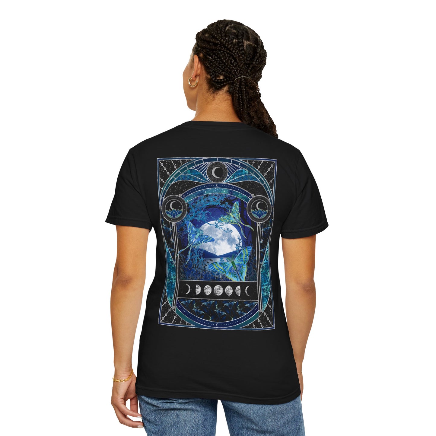 Unisex Heavy Cotton Tee:  "La Luna" [Banner/Panel]
