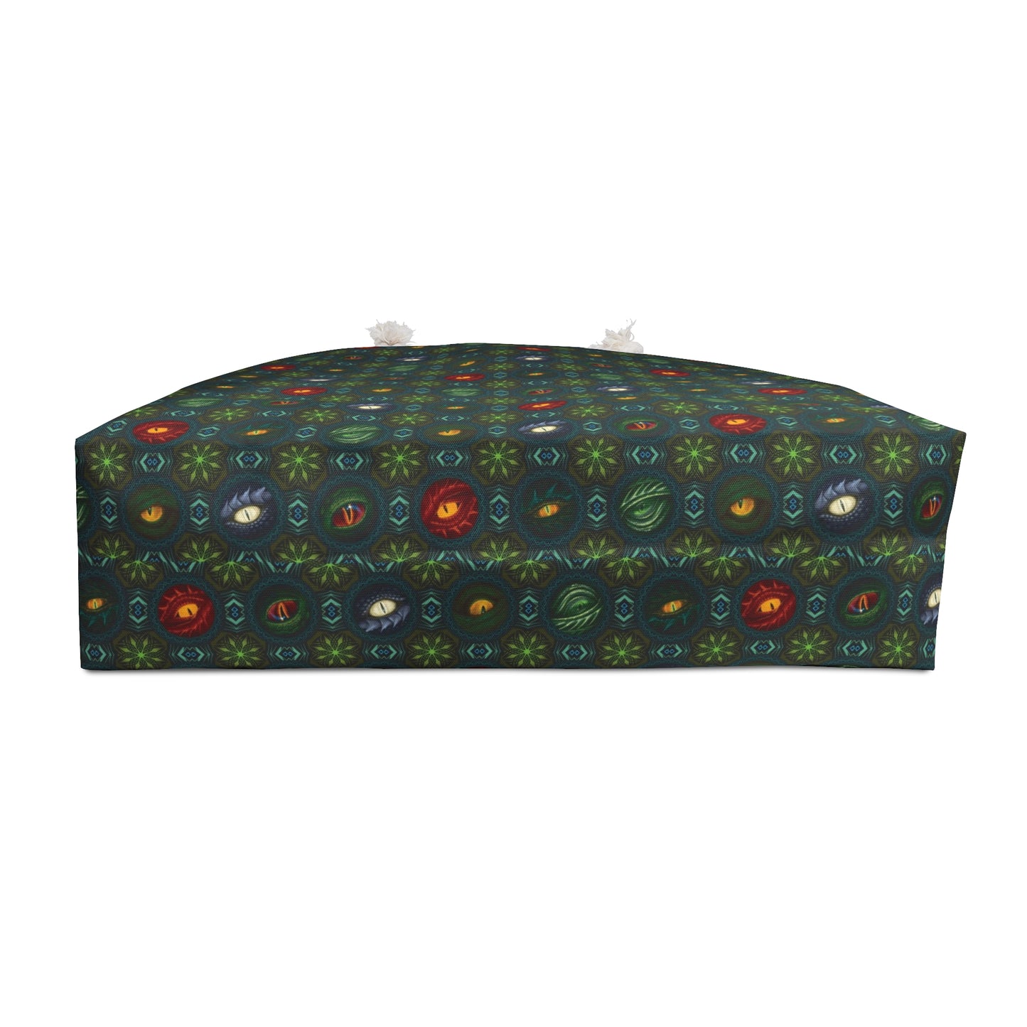 Weekender Tote Bag (Large):  Emerald Dragons [Dragon Eyes]