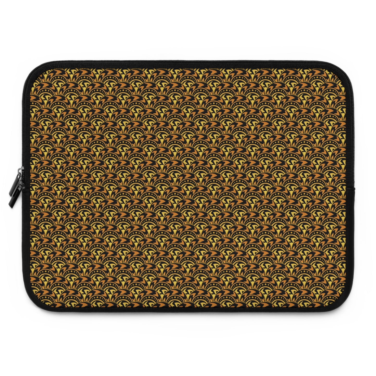 Laptop Sleeve :  Celestial [Gold/Black-Scallops]