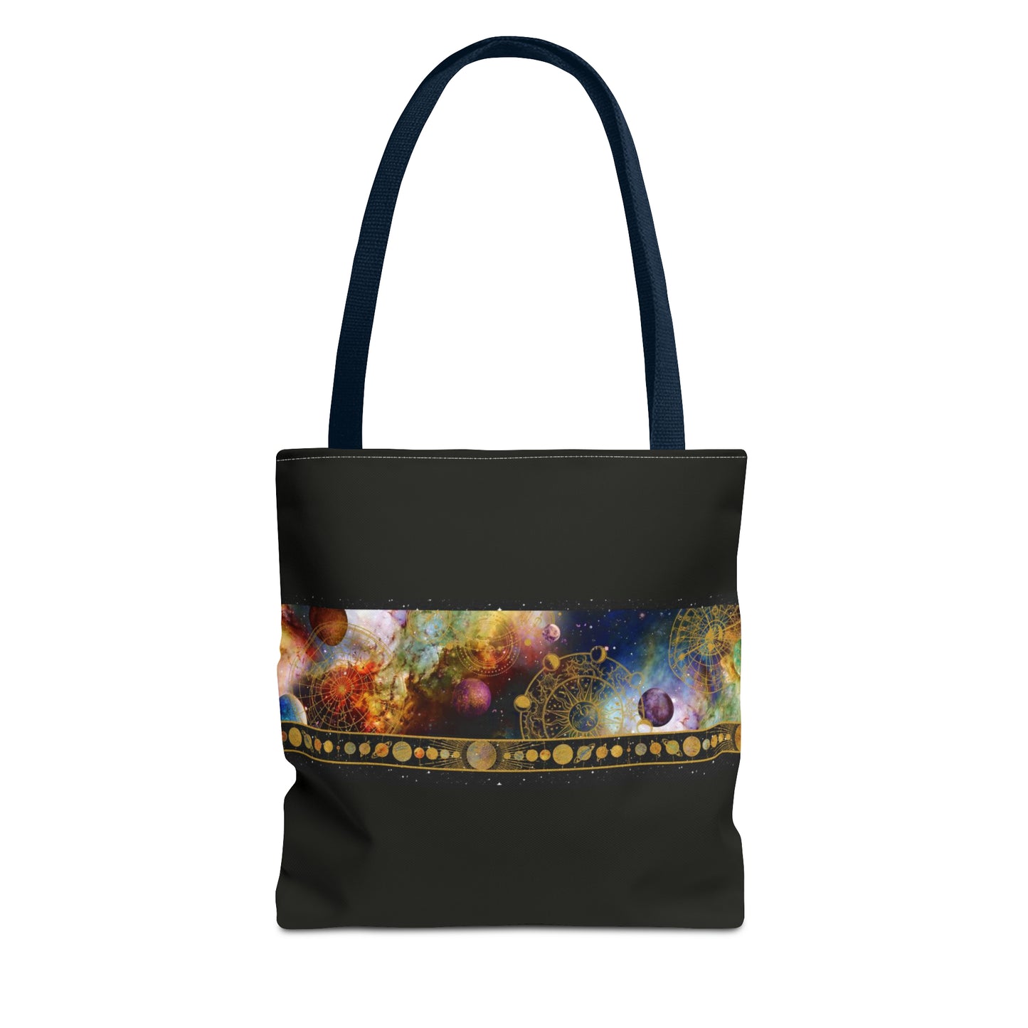 Tote Bag:  large-18x18;  "Cosmos" [Planets Border]