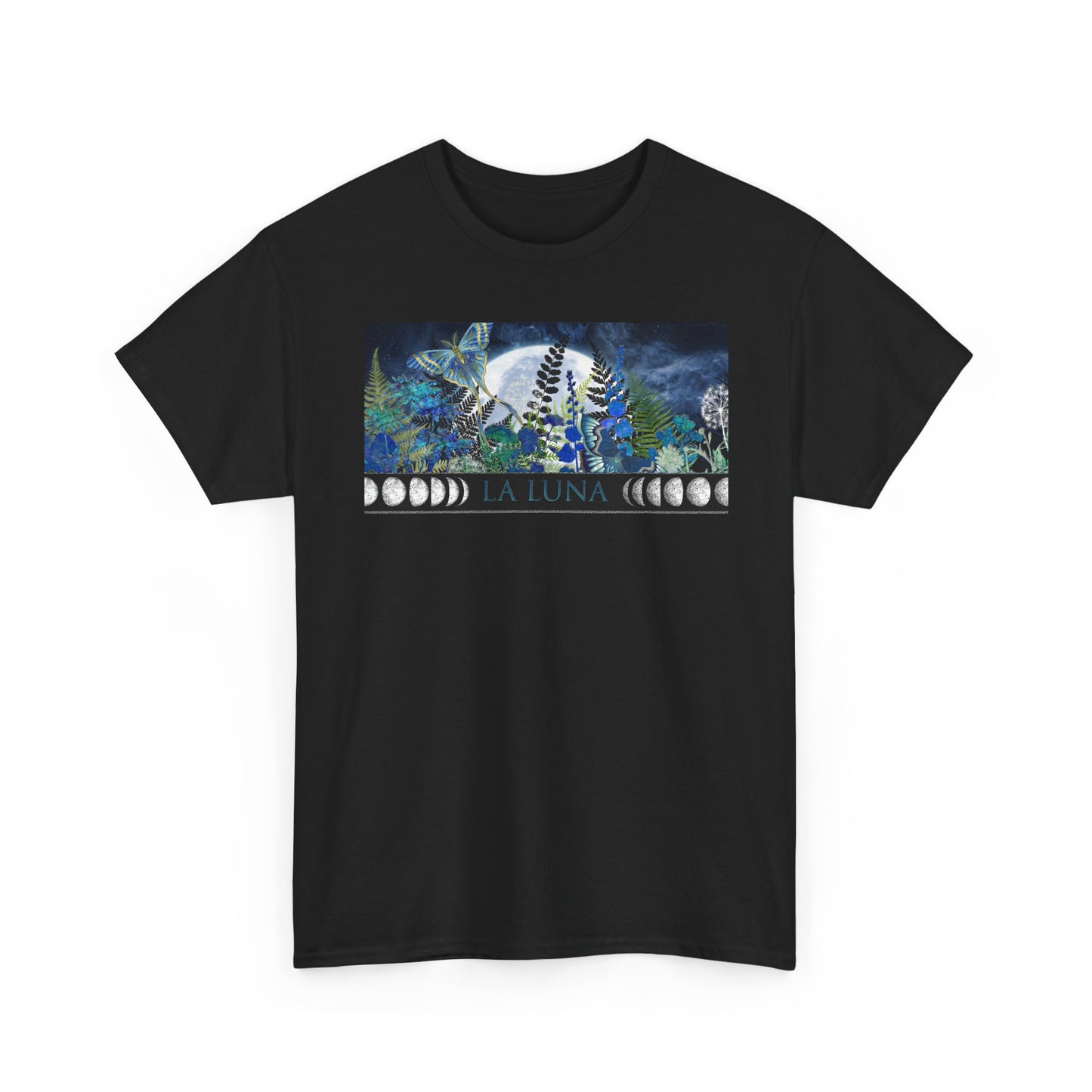 Moon Phases Graphic Tee — Celestial Turtle Night Sky T-Shirt