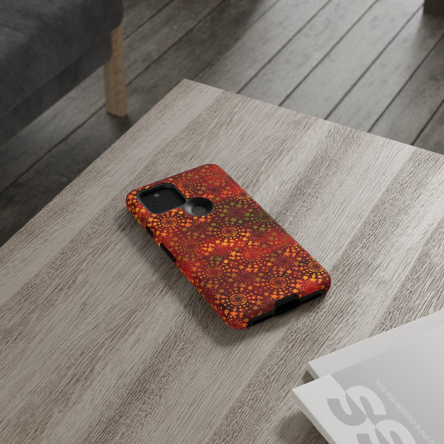 Google Pixel Tough Case-Phone Case: Dreamscapes [Red Kaliedoscope]