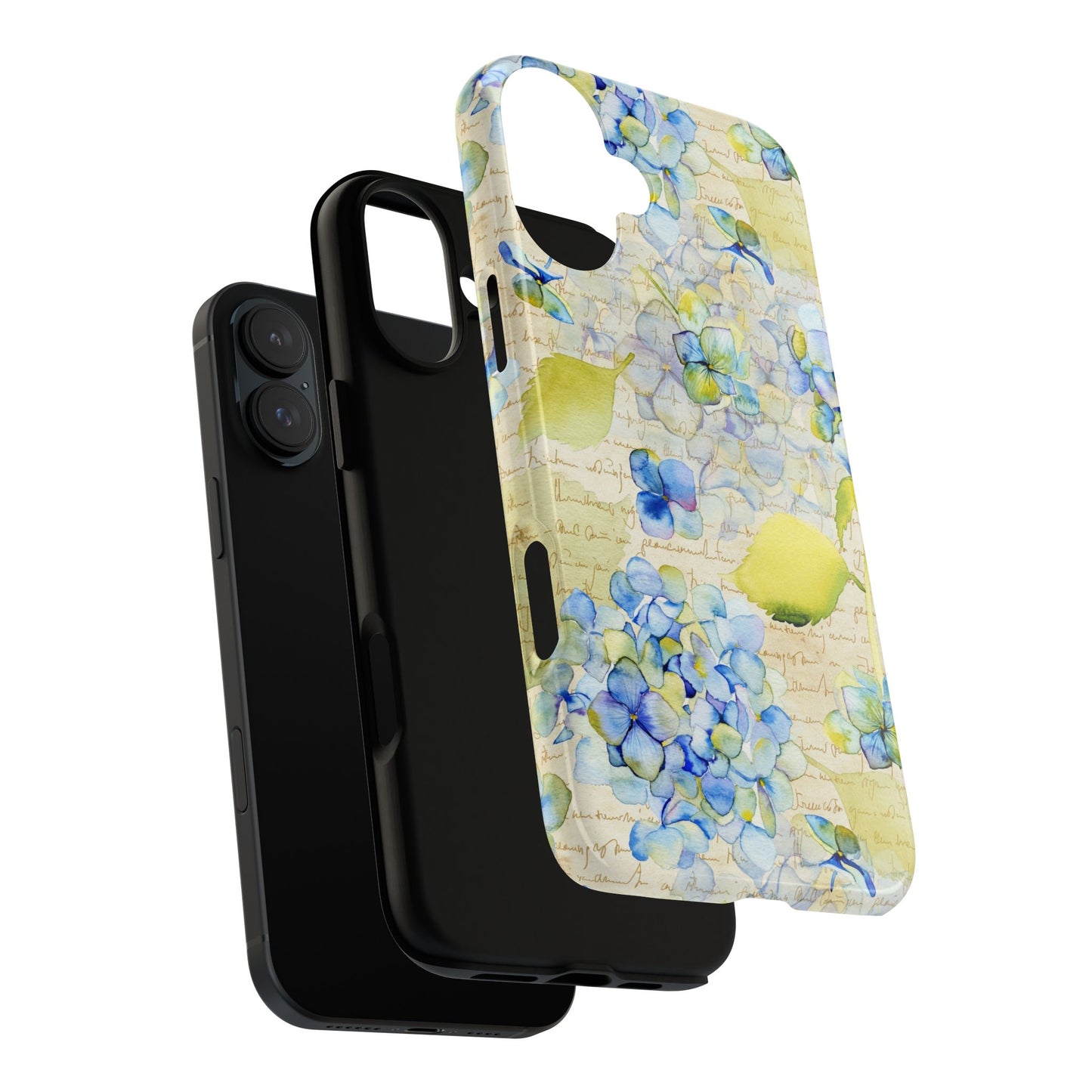 Apple I-Phone 16 (Series) Tough Case-Phone Case: Leah [Flowers w/Script]