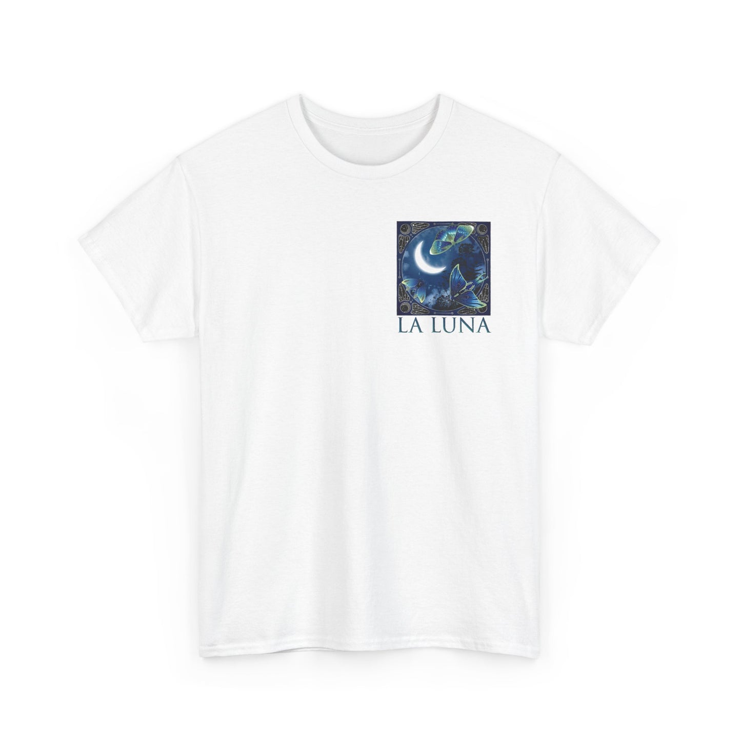 La Luna Moon Phases T-Shirt – Celestial Blue Lunar Graphic Tee