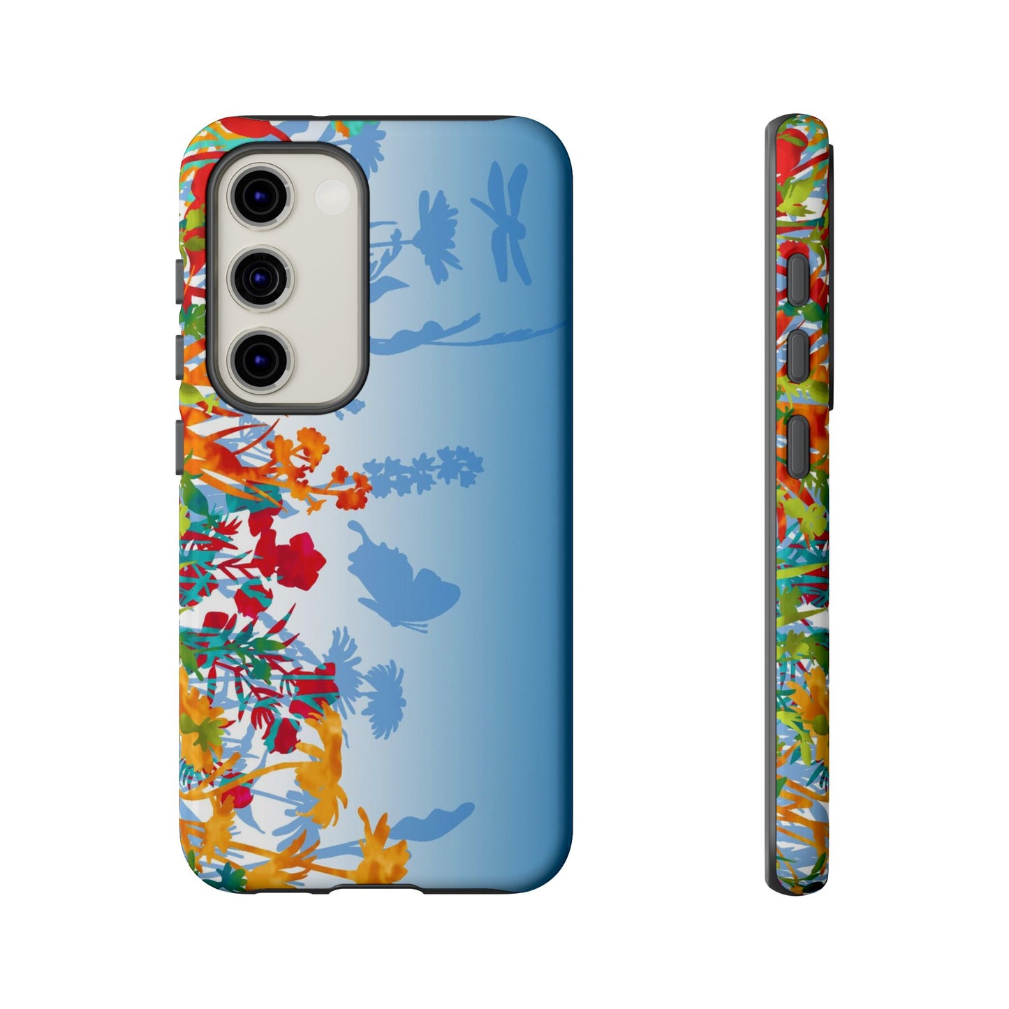 Samsung Galaxy S23 - Tough Phone Case: Dreamscapes [Light Blue Border]