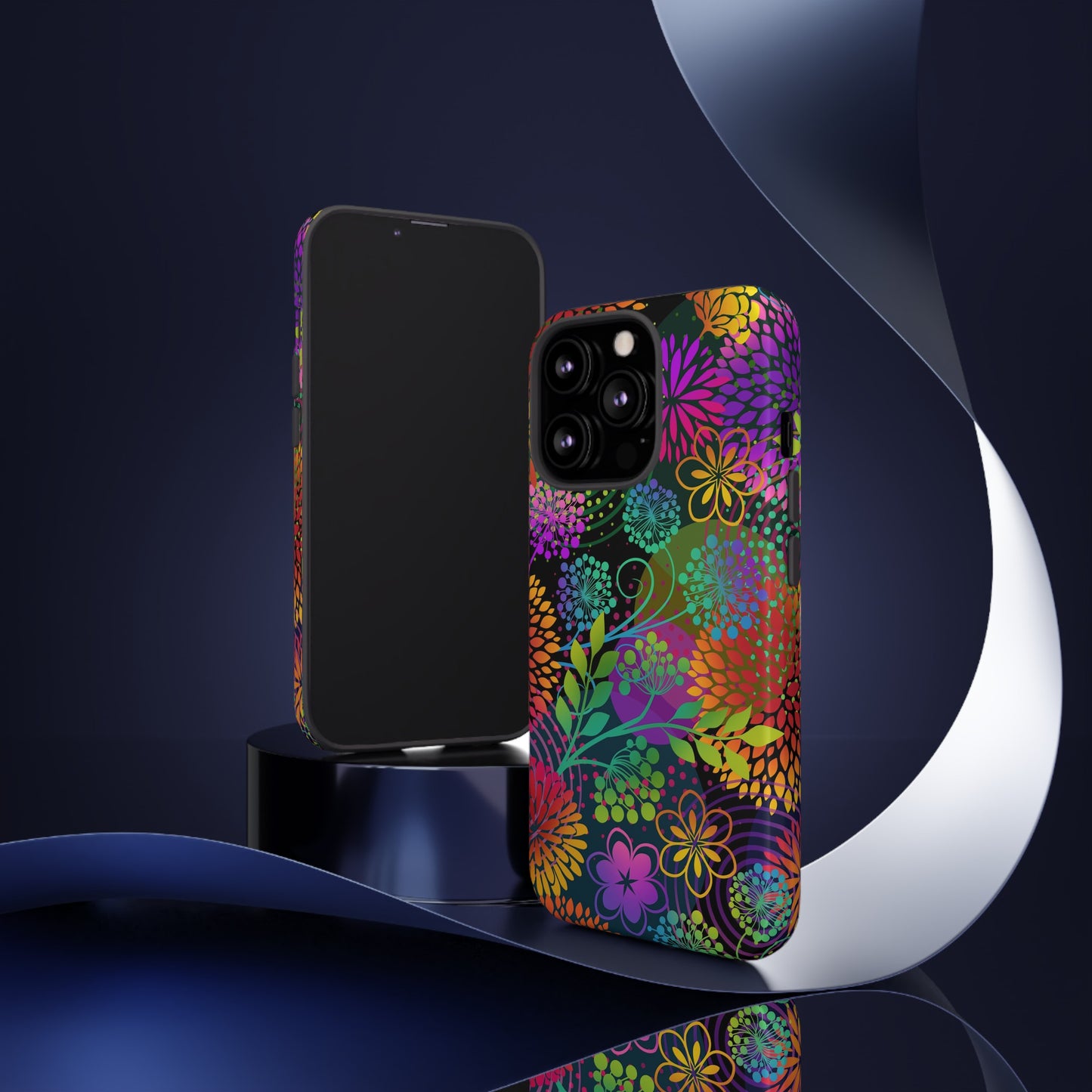 Apple I-Phone 13 (Series)-Tough Case-Phone Case:  Unusual Garden [Bright Flowers]