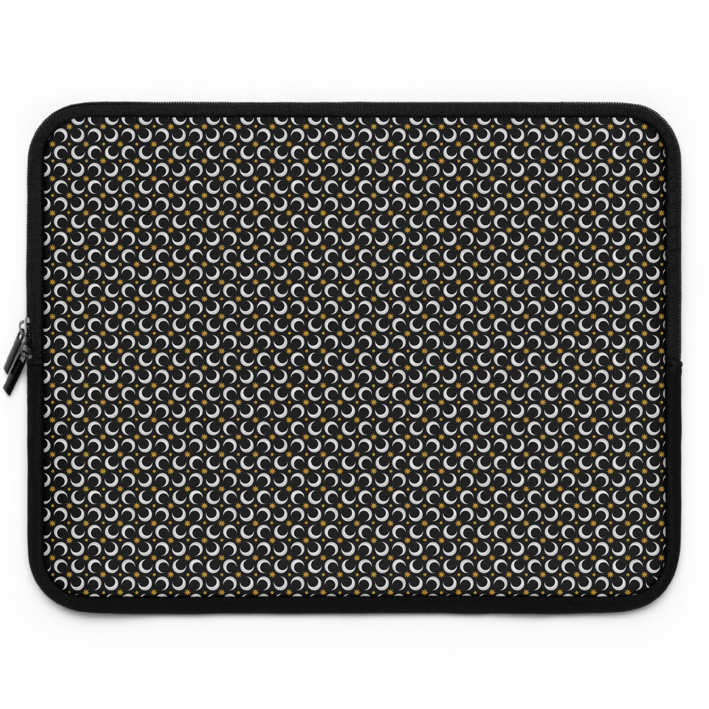 Laptop Sleeve:   Celstial [Black Moon and Gold Stars]
