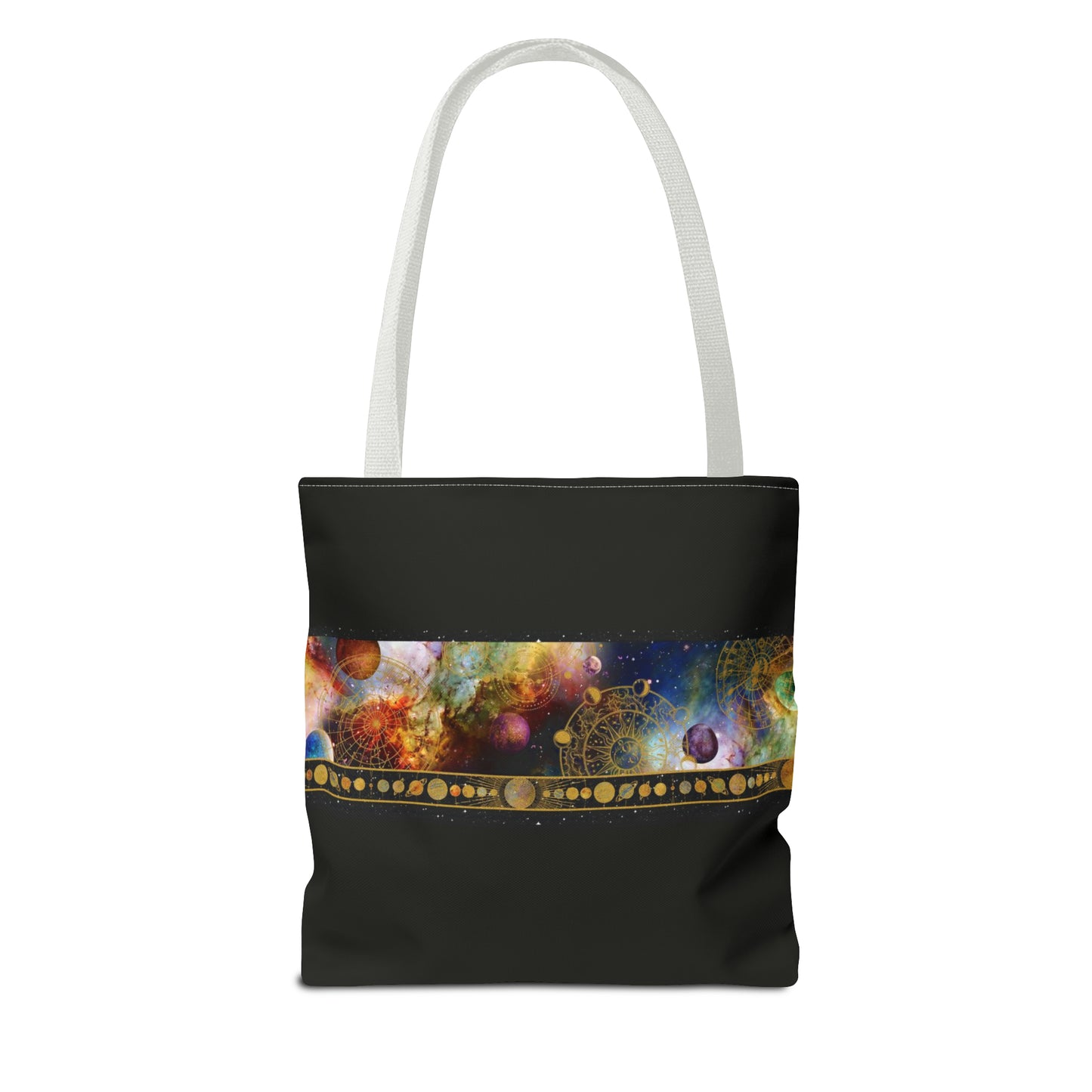 Tote Bag:  large-18x18;  "Cosmos" [Planets Border]