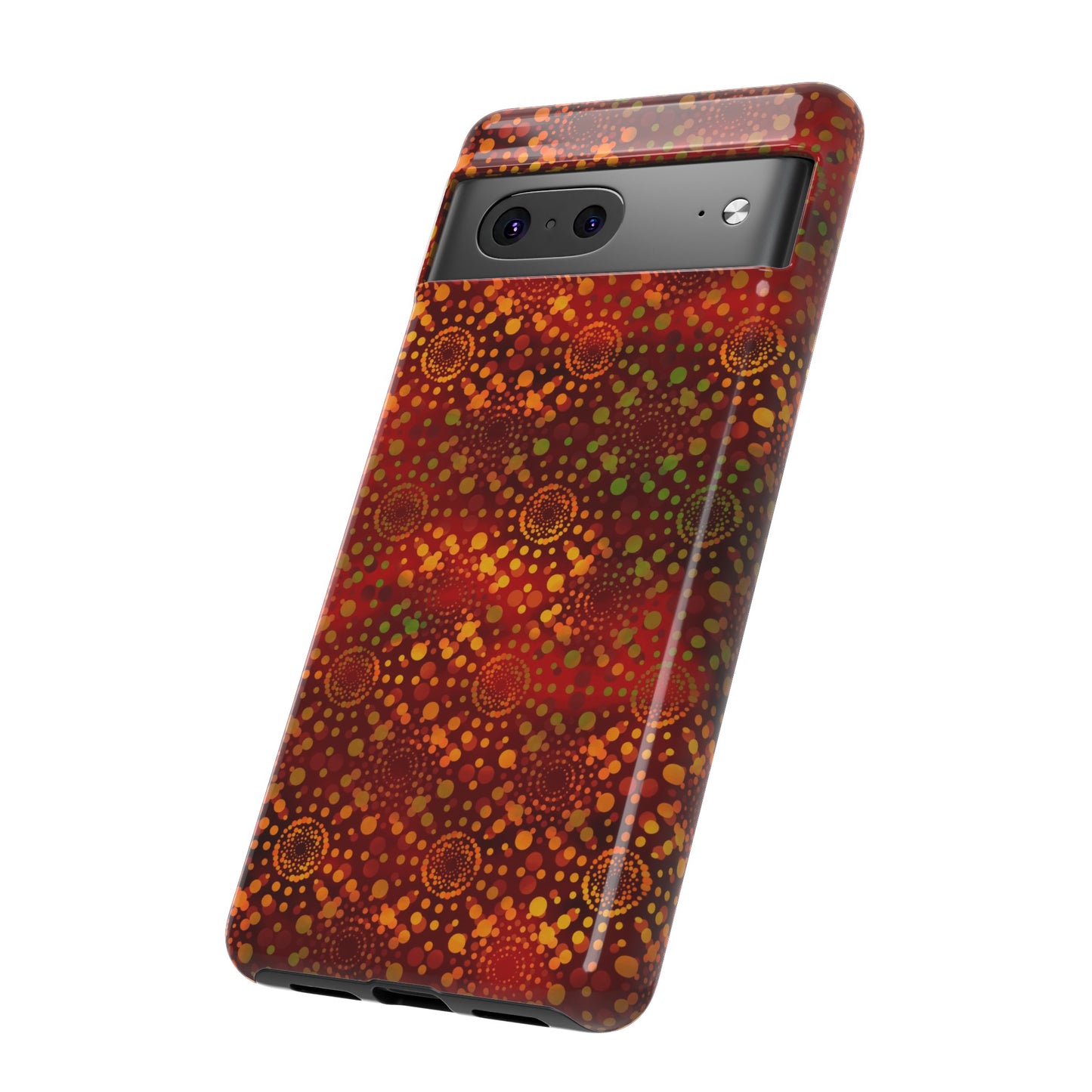 Google Pixel Tough Case-Phone Case: Dreamscapes [Red Kaliedoscope]