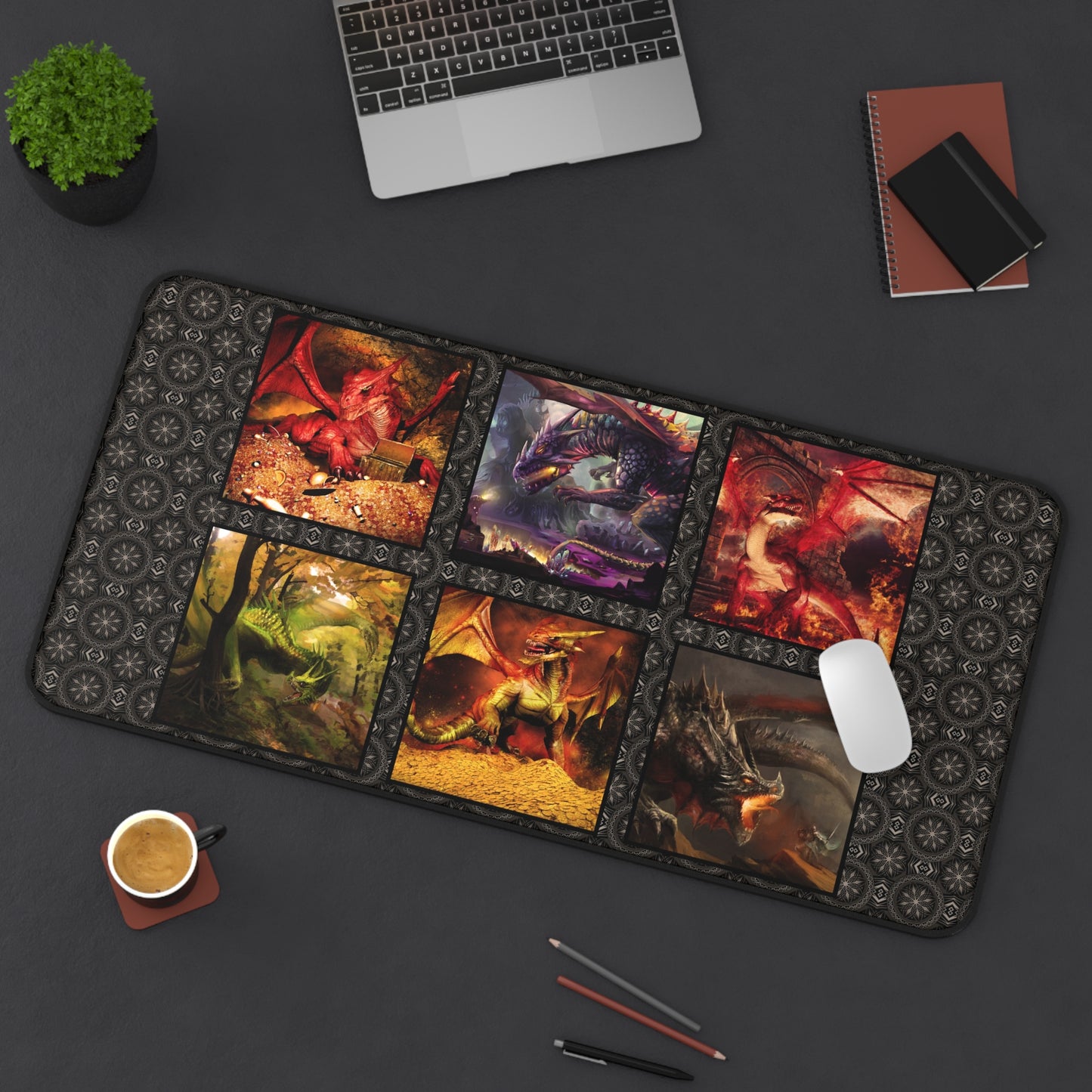 Desk Mat (23x13):  Dragons [Dragon Scenes]