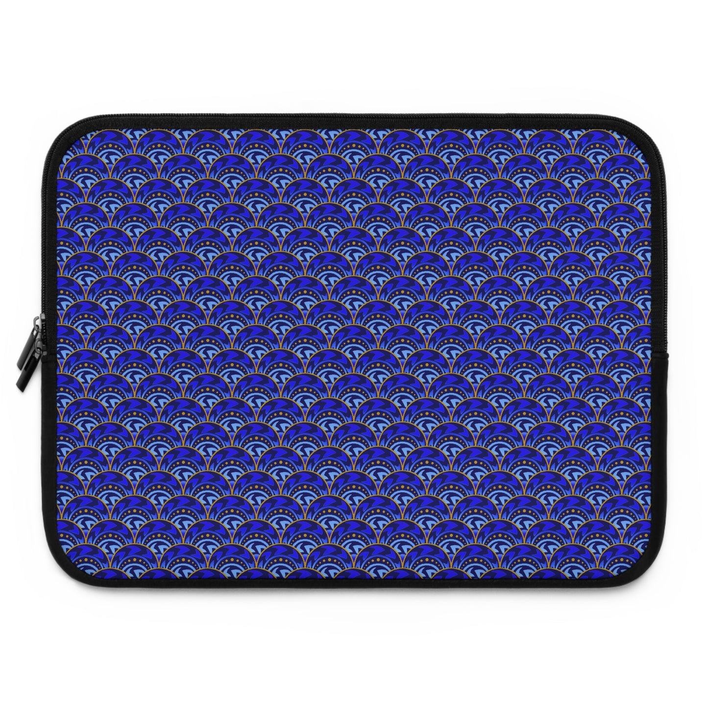 Laptop Sleeve :  Celestial [Blue/Gold-Scallops]