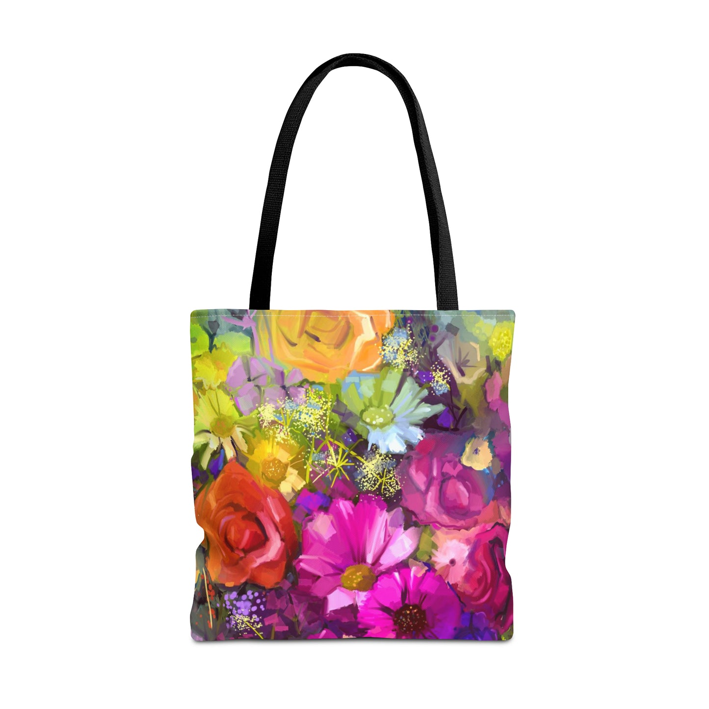 Tote Bag:  large-18x18;  "Year of Art" [Flowers Bunch]