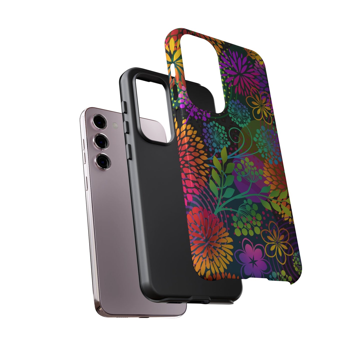Samsung Galaxy S23 - Tough Case-Phone Case:  Unusual Garden [Bright Flowers]