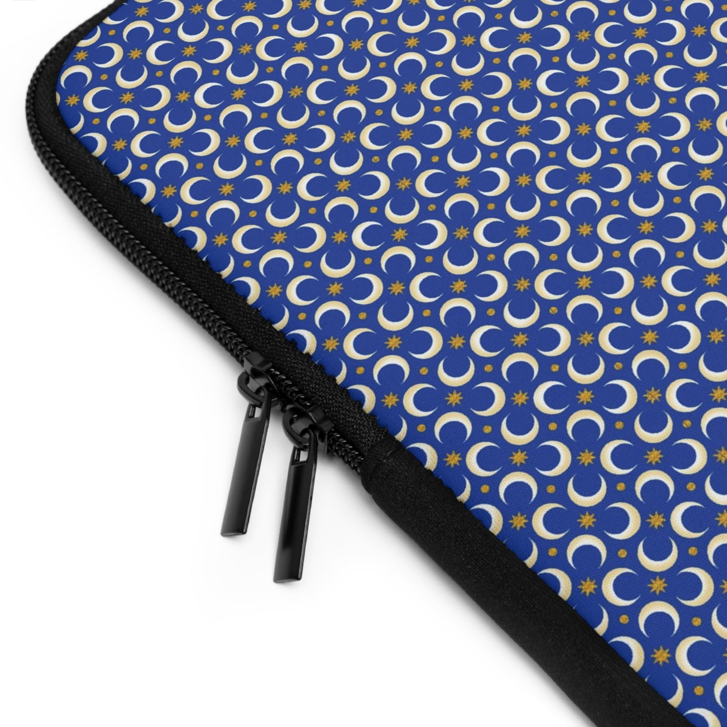 Laptop Sleeve:  Celestial [Blue Moons-Gold Stars]