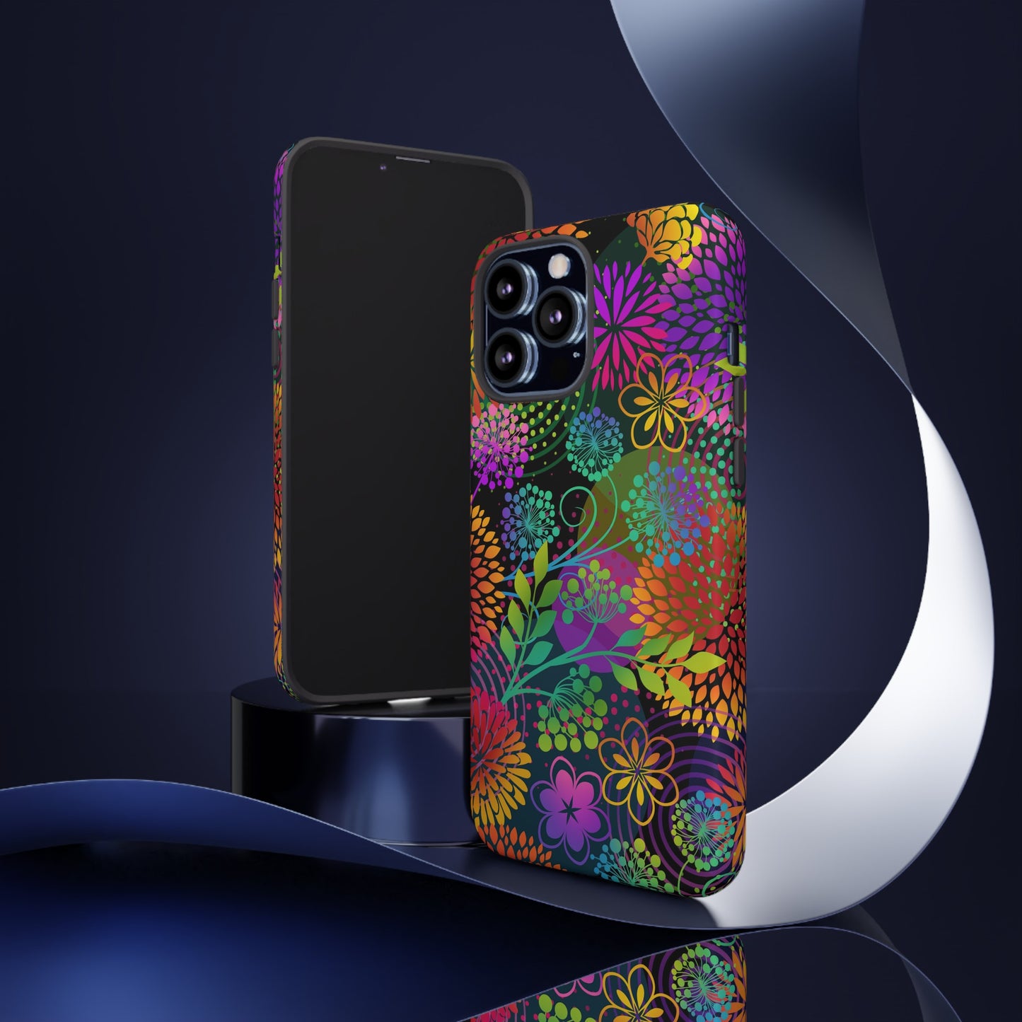 Apple I-Phone 13 (Series)-Tough Case-Phone Case:  Unusual Garden [Bright Flowers]