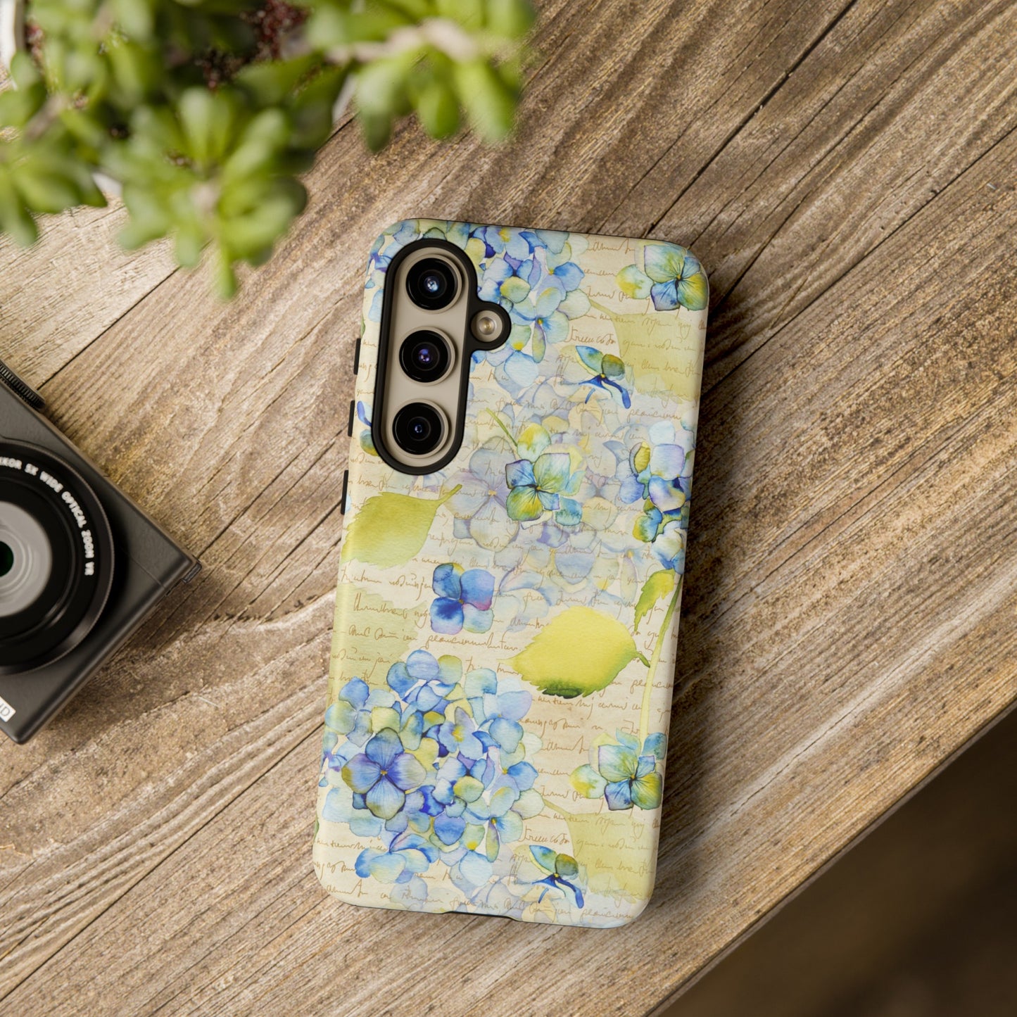 Samsung Galaxy Series Tough Case-Phone Case:  Leah [Flowers W/Script]