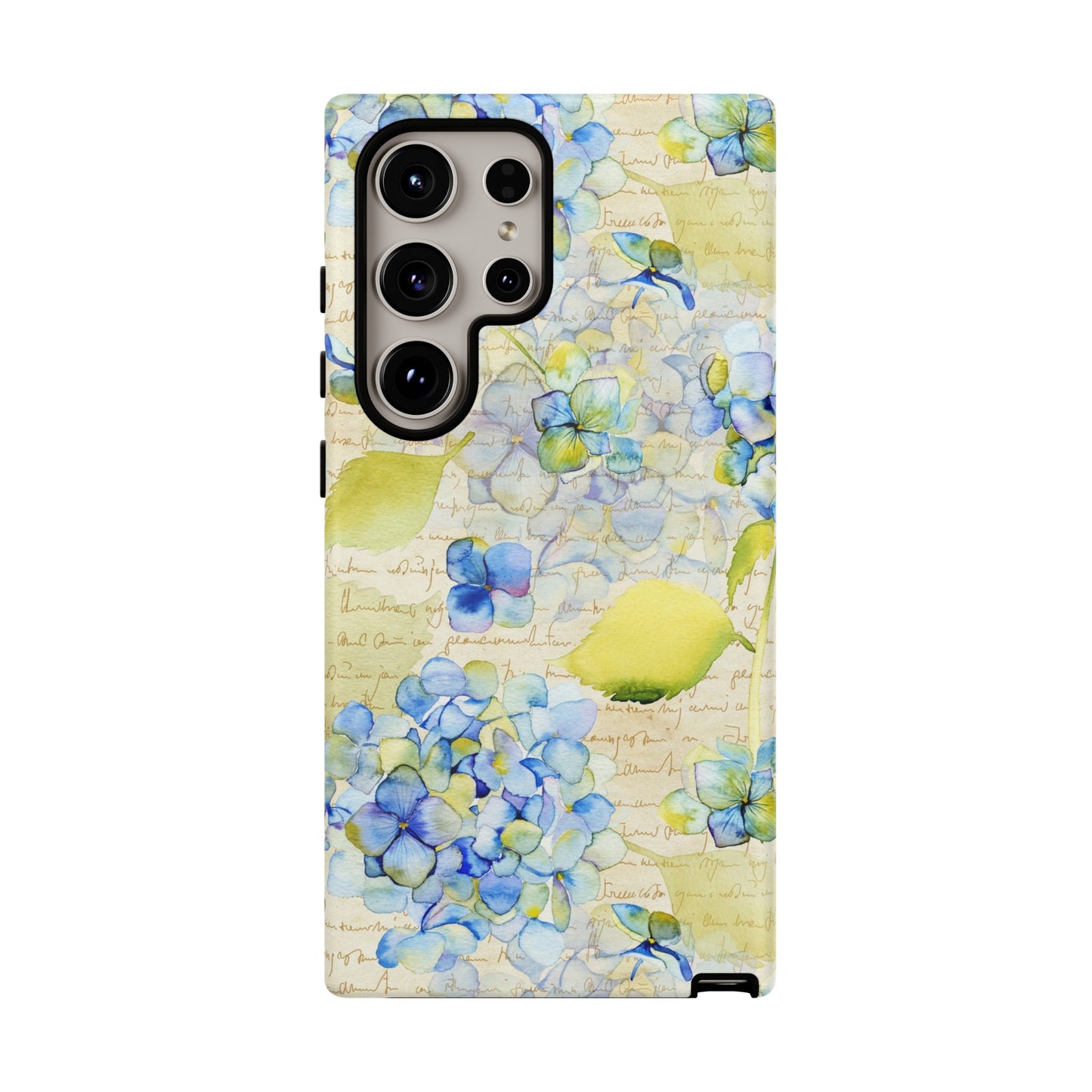 Samsung Galaxy Series Tough Case-Phone Case:  Leah [Flowers W/Script]