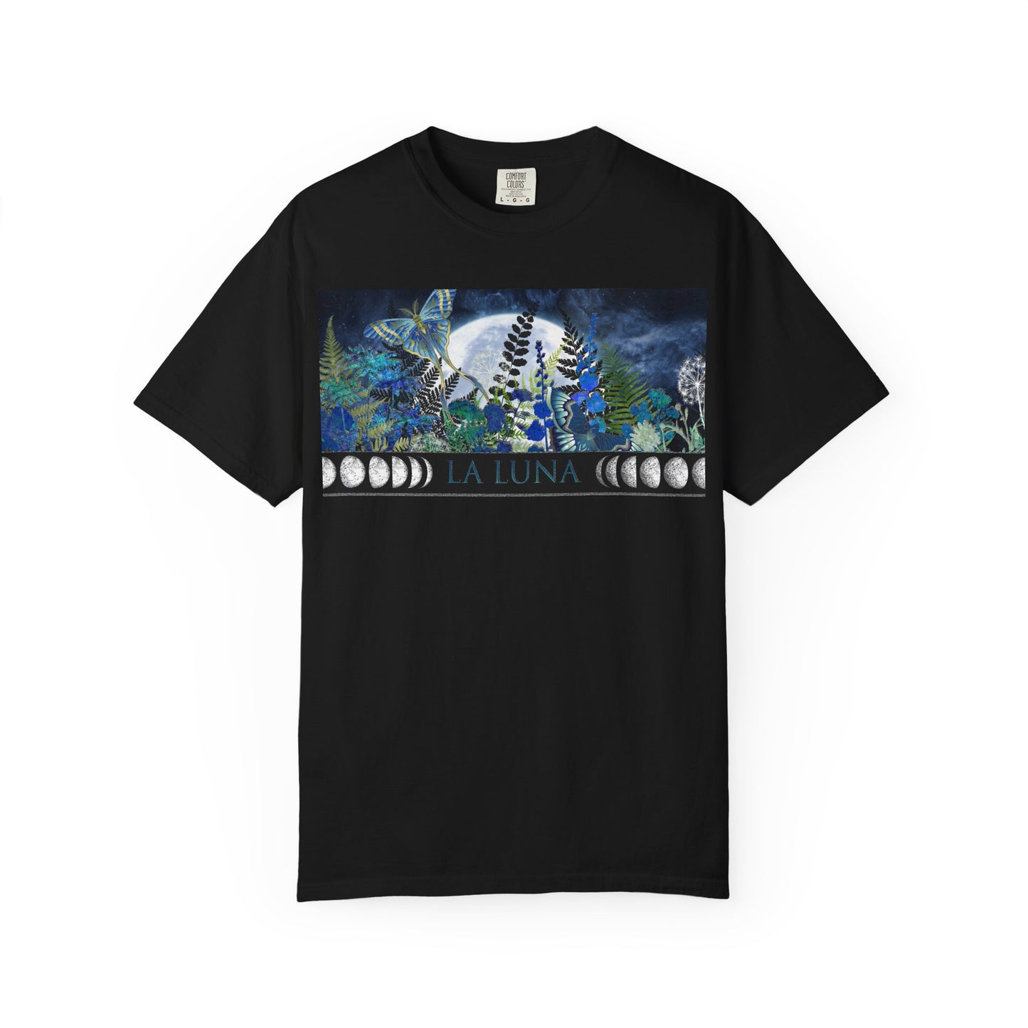 Unisex Heavy Cotton Tee:  "La Luna" [Banner/Panel]