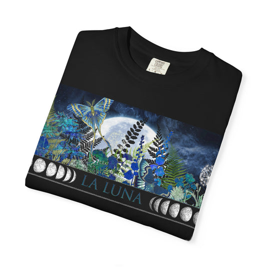Unisex Heavy Cotton Tee:  "La Luna" [Banner/Panel]