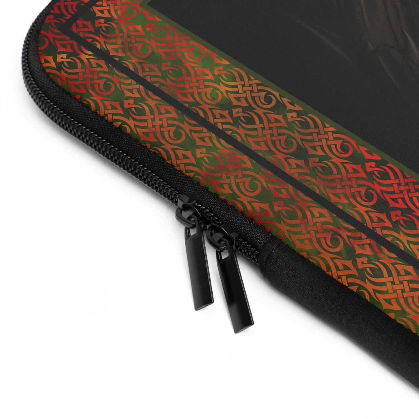 Laptop Sleeve  (Sizes:  13", 15", 17") [Fire Red; Black Eye W/Orange] - From In the Beginning Fabrics.