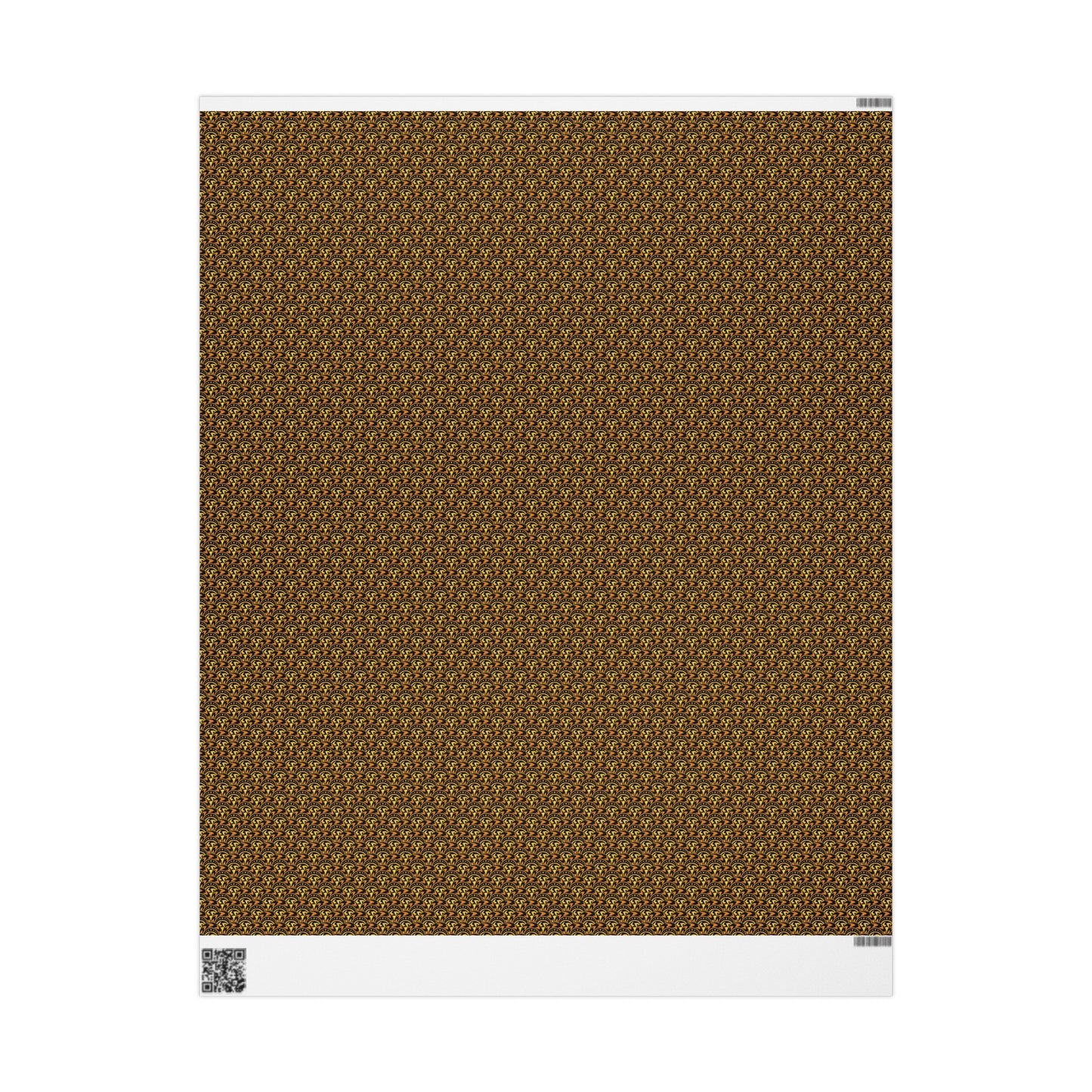 Wrapping Paper:  Celestial [Gold/Black Scallops]