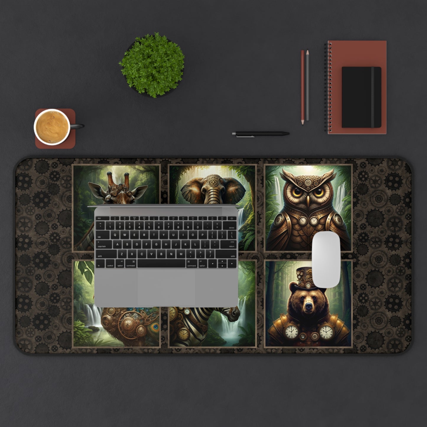 Desk Mat (23x13):  STEAMPUNK [Animals]