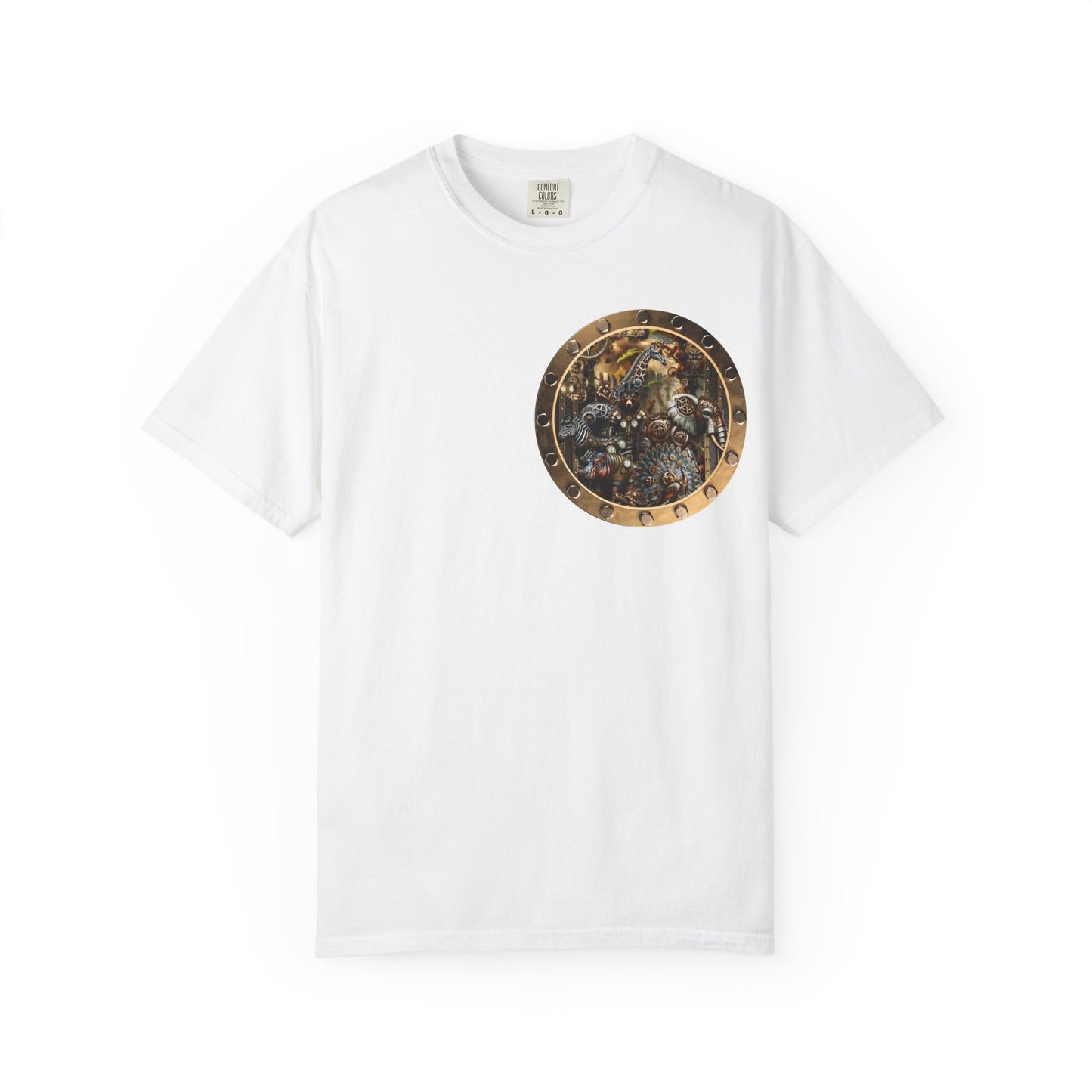 Unisex Heavy Cotton Tee:  "Steampunk Menagerie" [Animals]