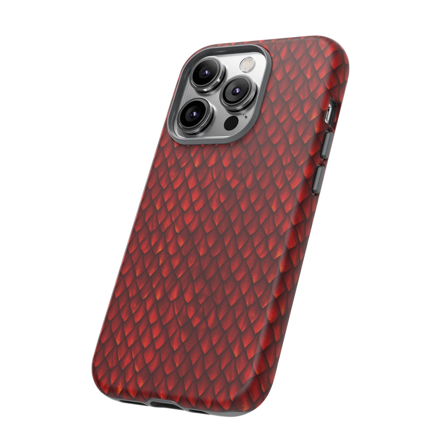 Apple I-Phone 14 (Series) Tough Case-Phone Case: Dragon [Red Scales]