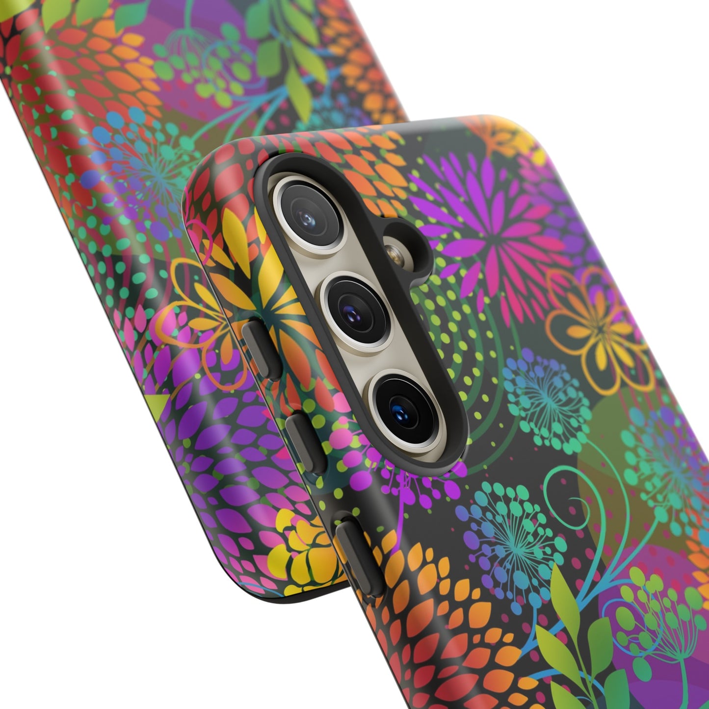 Samsung Galaxy Series Tough Case-Phone Case: Unusal Garden [Bright Flowers]