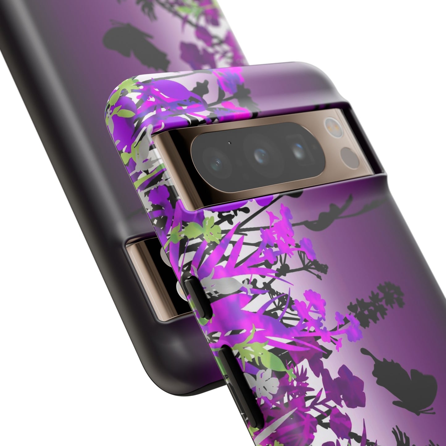 Android Google Pixel (Series) Tough Case-Phone Case:  Dreamscapes [Dark Purple Border]