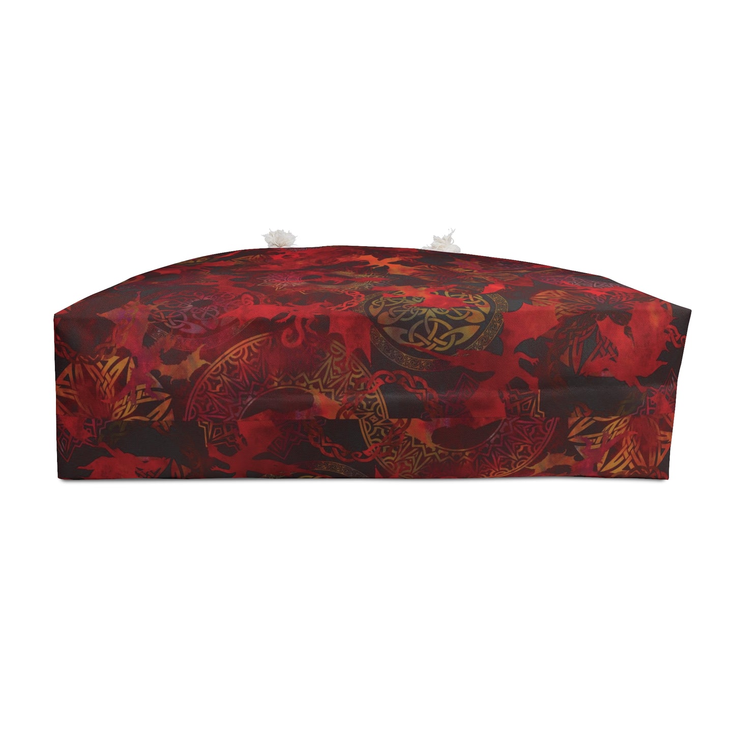 Weekender Tote Bag (Large):  Dragons [Red Panel]