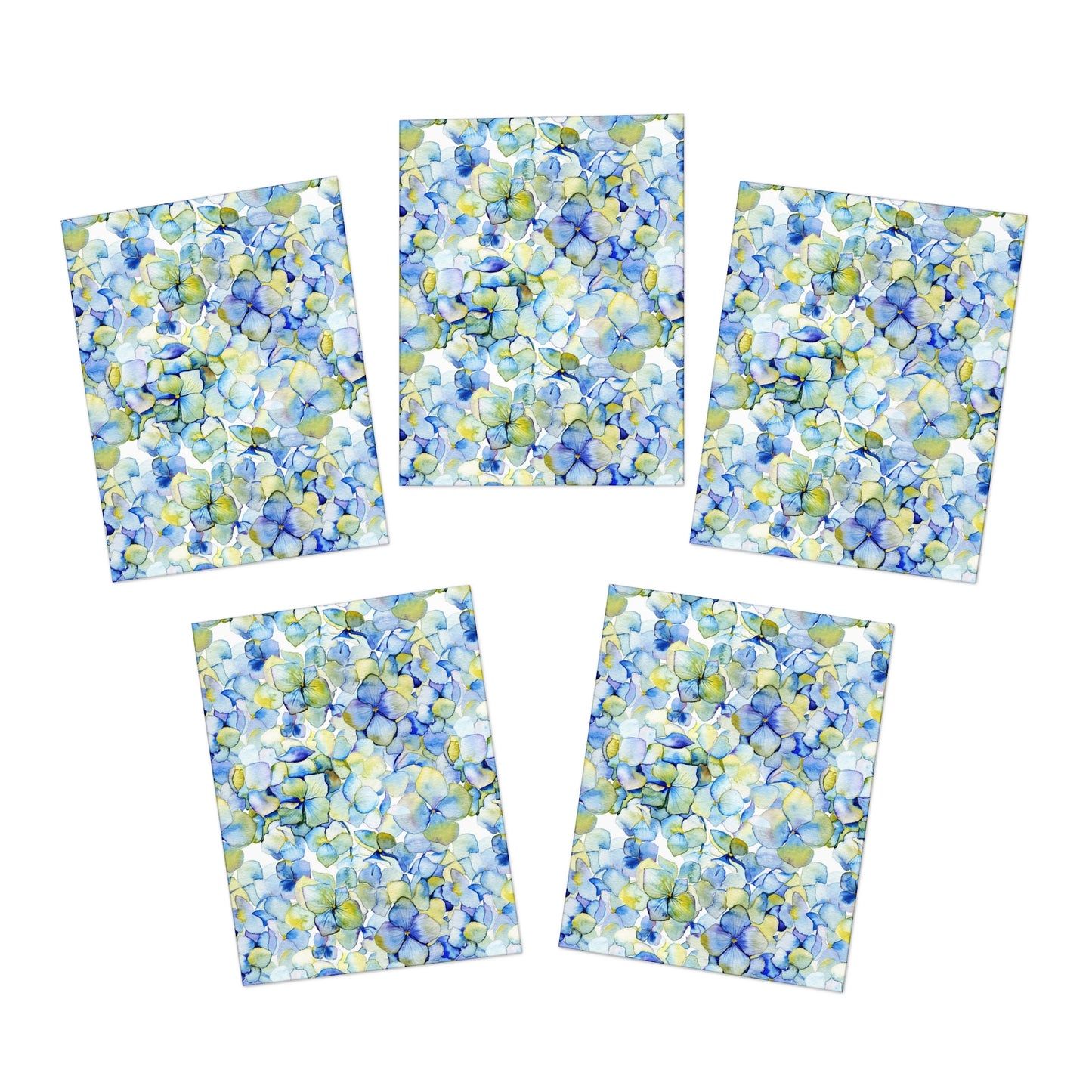 Note Cards (Blank Inside):  Leah-Flowers-Set of 5