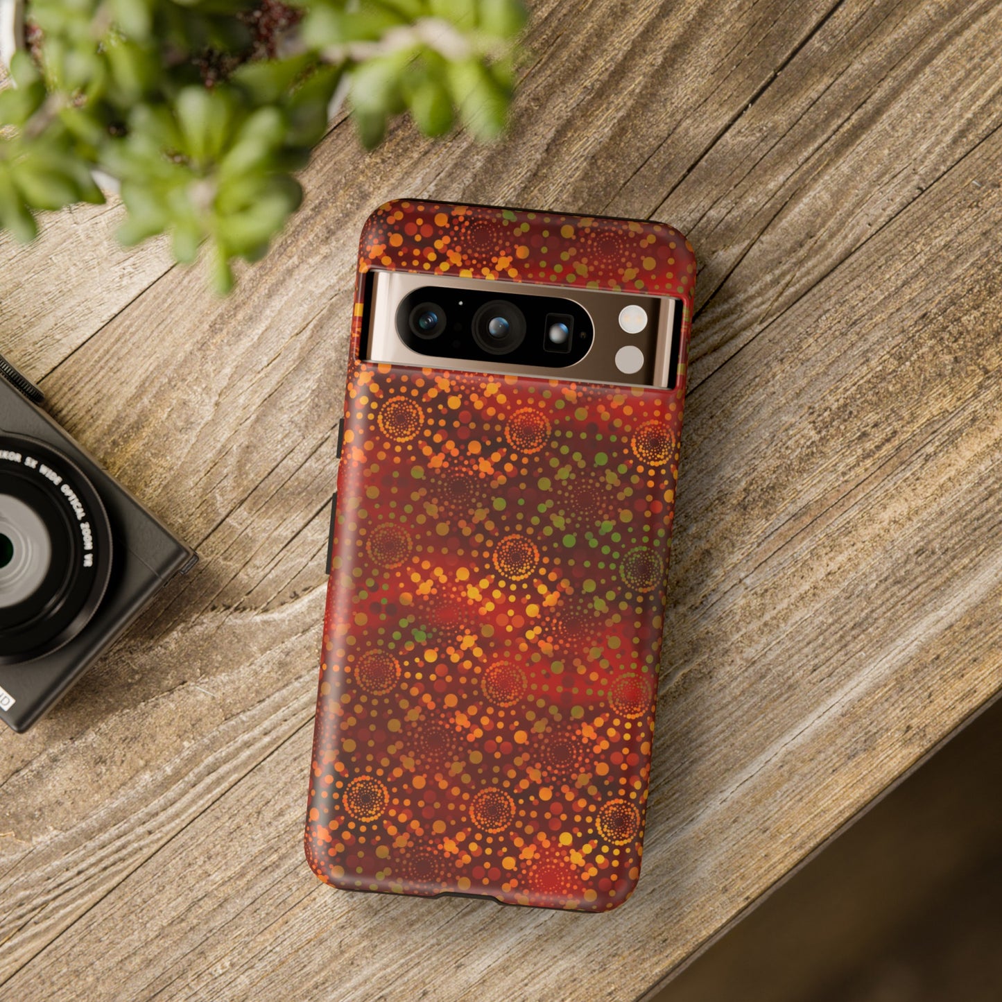 Google Pixel Tough Case-Phone Case: Dreamscapes [Red Kaliedoscope]